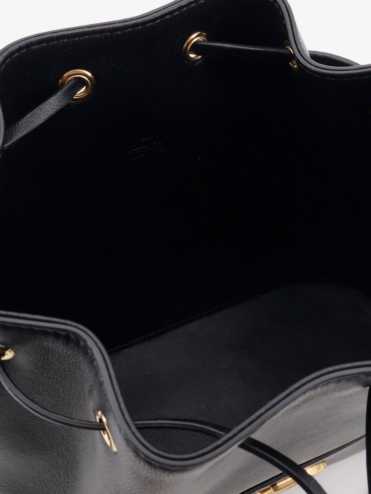 Valentino Vlogo Signature Leather Bucket Bag