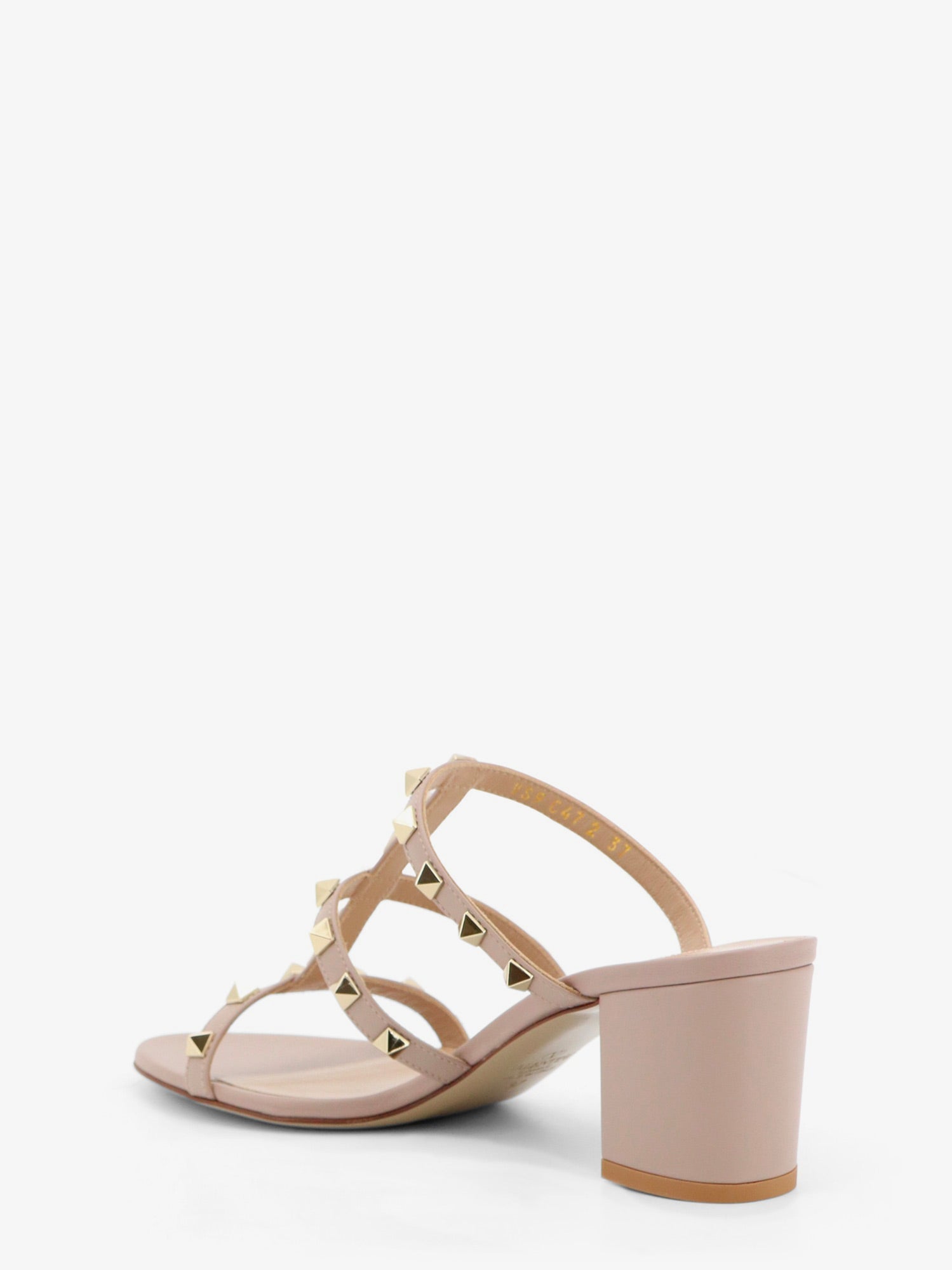 Valentino Rockstud Leather Sandals With Iconic All-over Studs