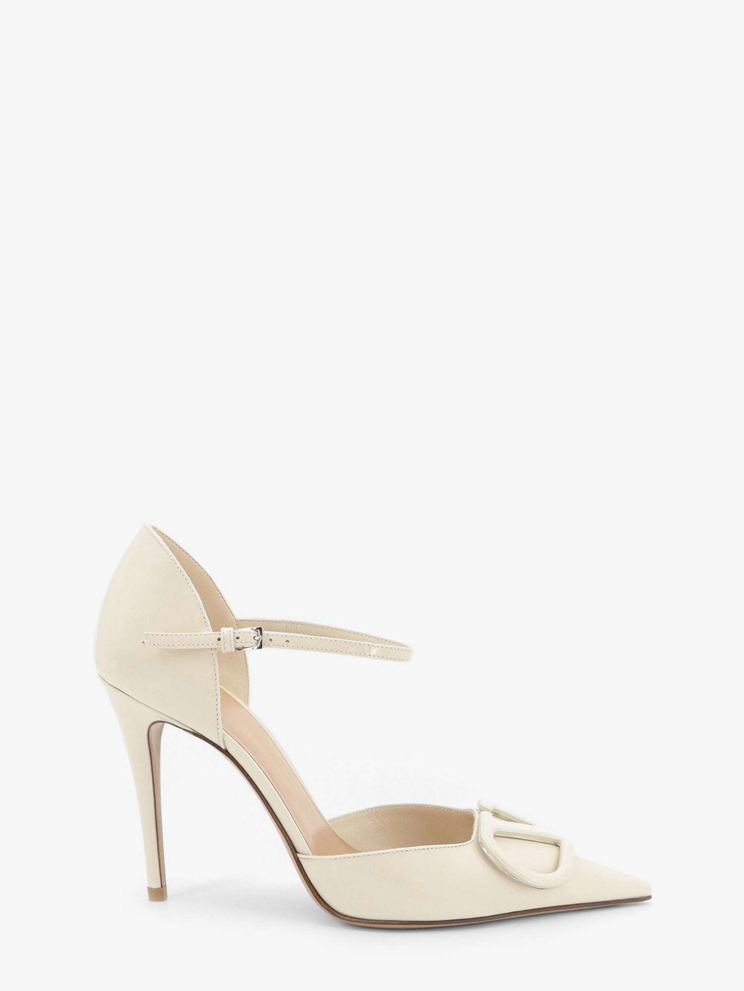 Valentino D'orsay Patent Pumps With Vlogo Signature