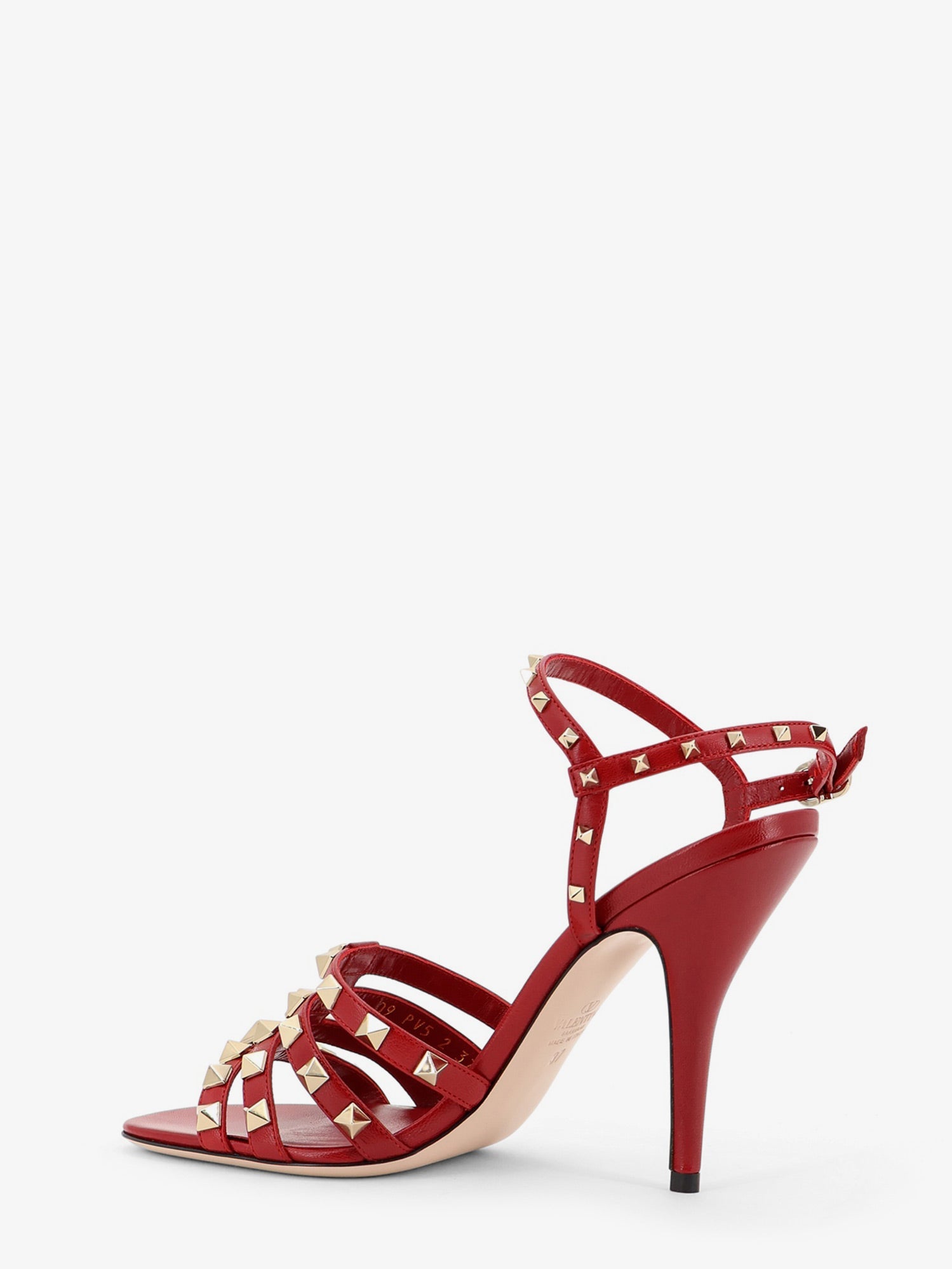 Valentino Rockstud Leather Sandals With Iconic All-over Studs