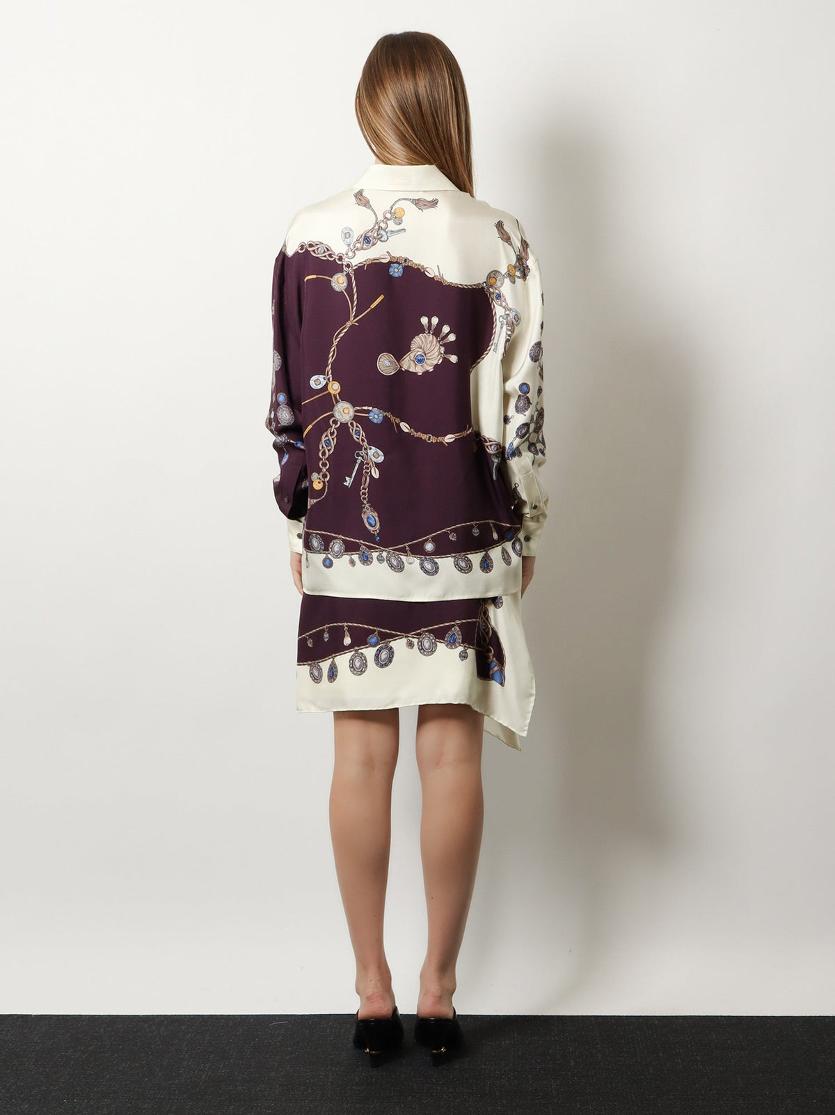 Versace Printed Silk Twill Shirt