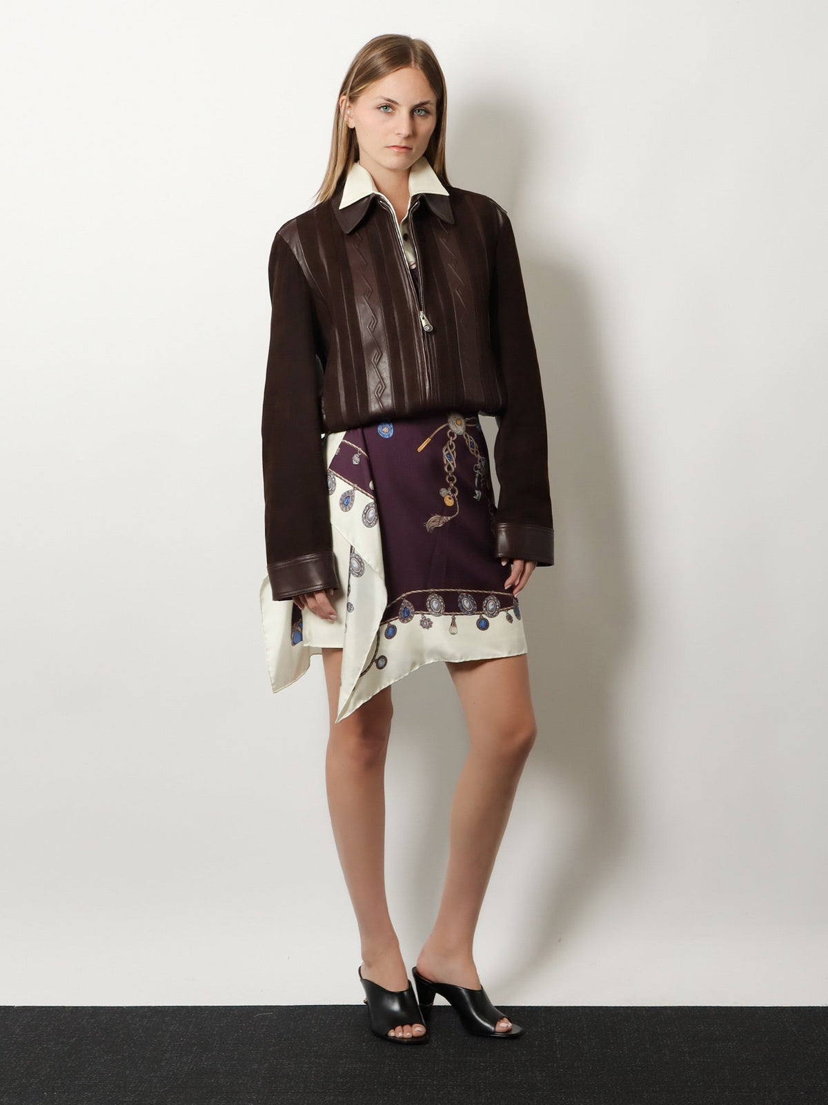 Versace Leather And Suede Jacket