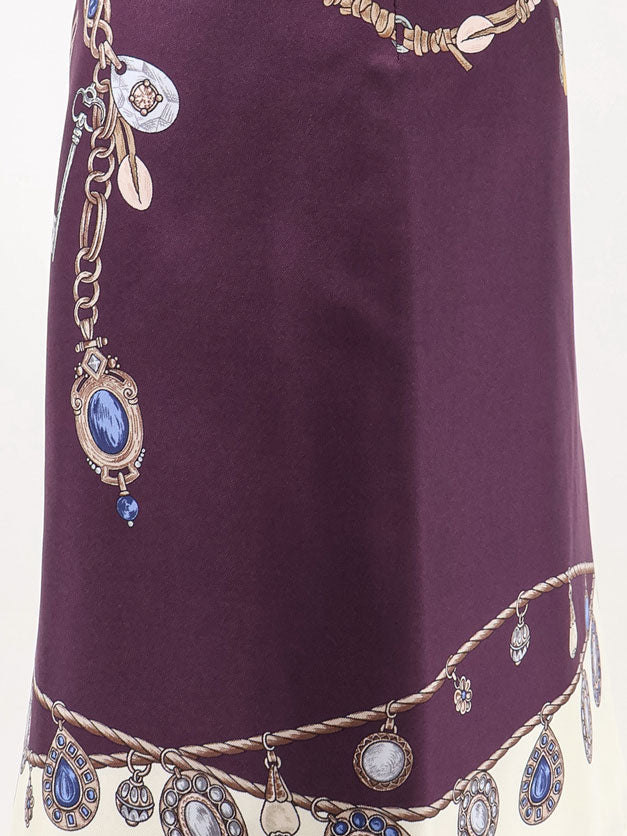 Versace Printed Silk Twill Miniskirt