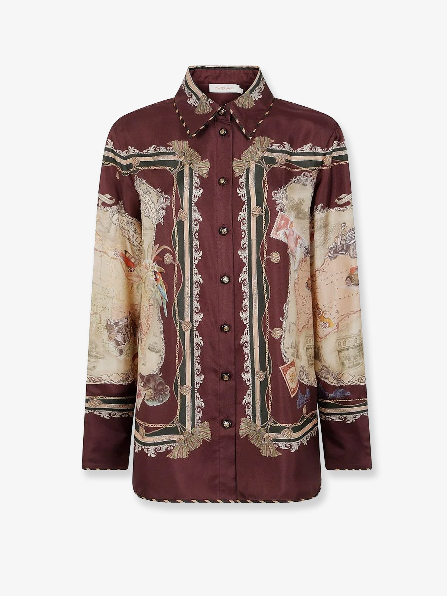 Zimmermann Valiant Silk Twill Shirt