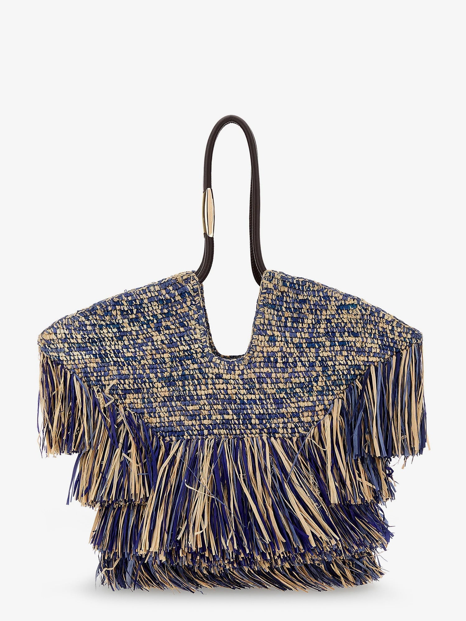Zimmermann Goldentime Raffia Shoulder Bag