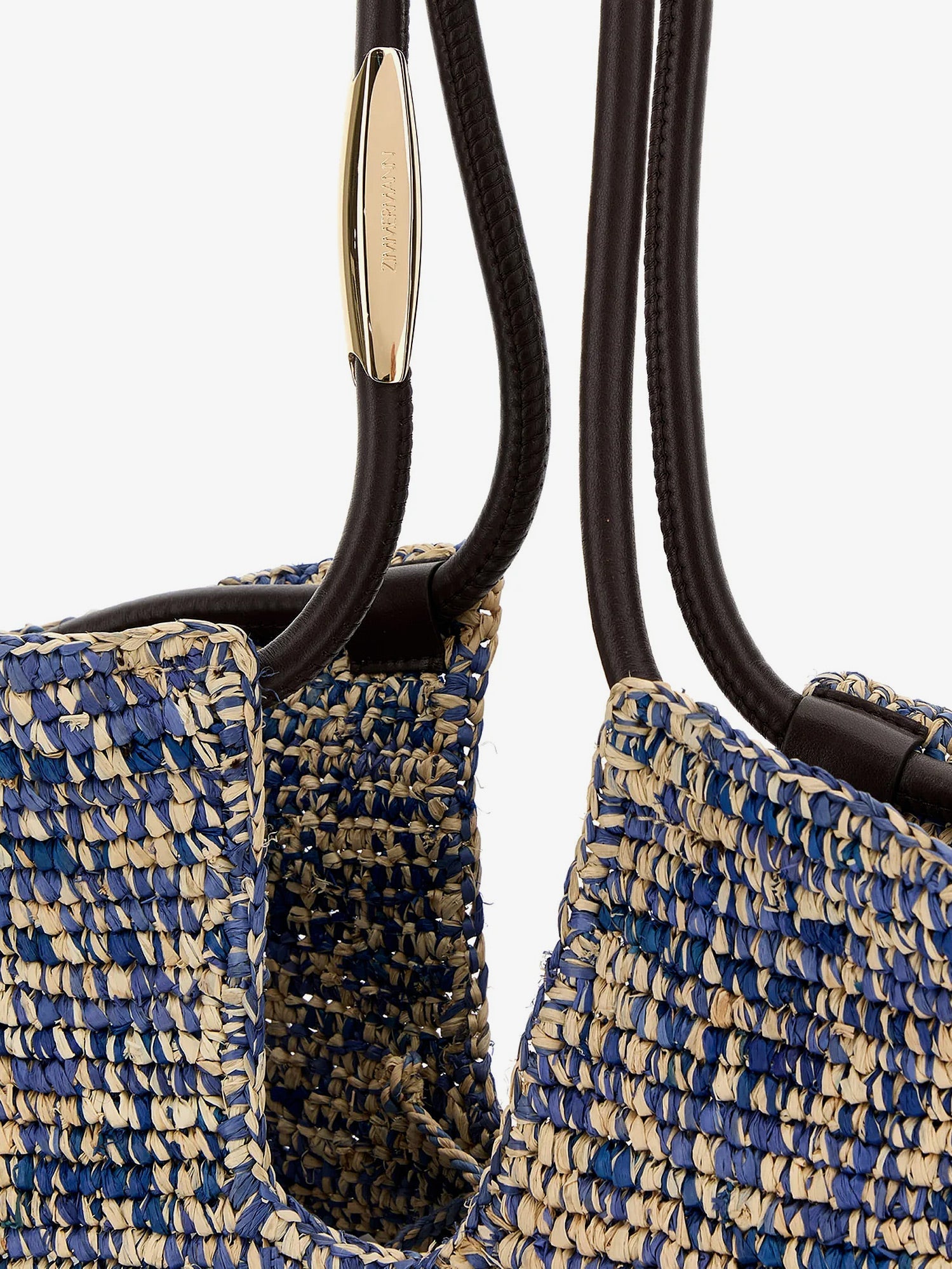 Zimmermann Goldentime Raffia Shoulder Bag