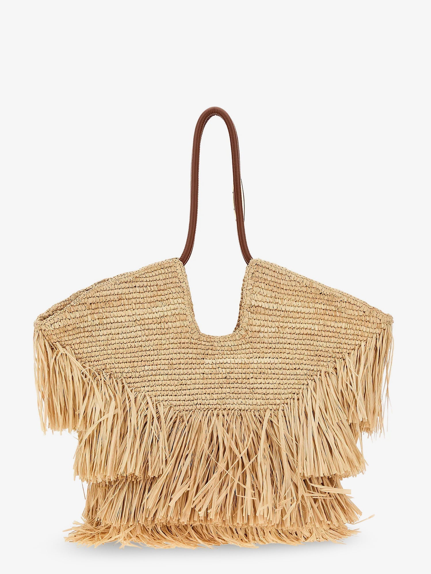 Zimmermann Goldentime Raffia Shoulder Bag