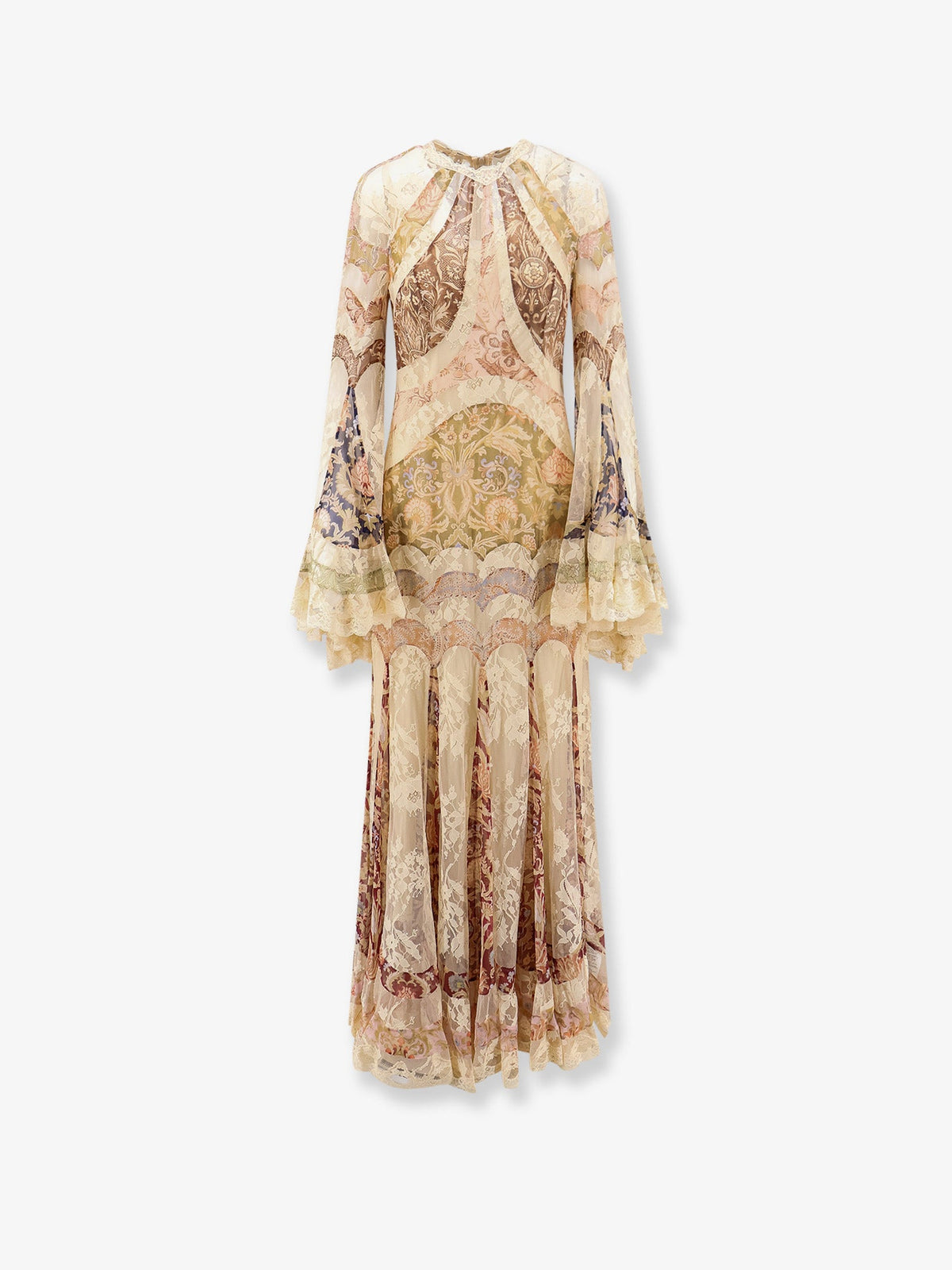Zimmermann Valiant Panelled Gown Silk Dress