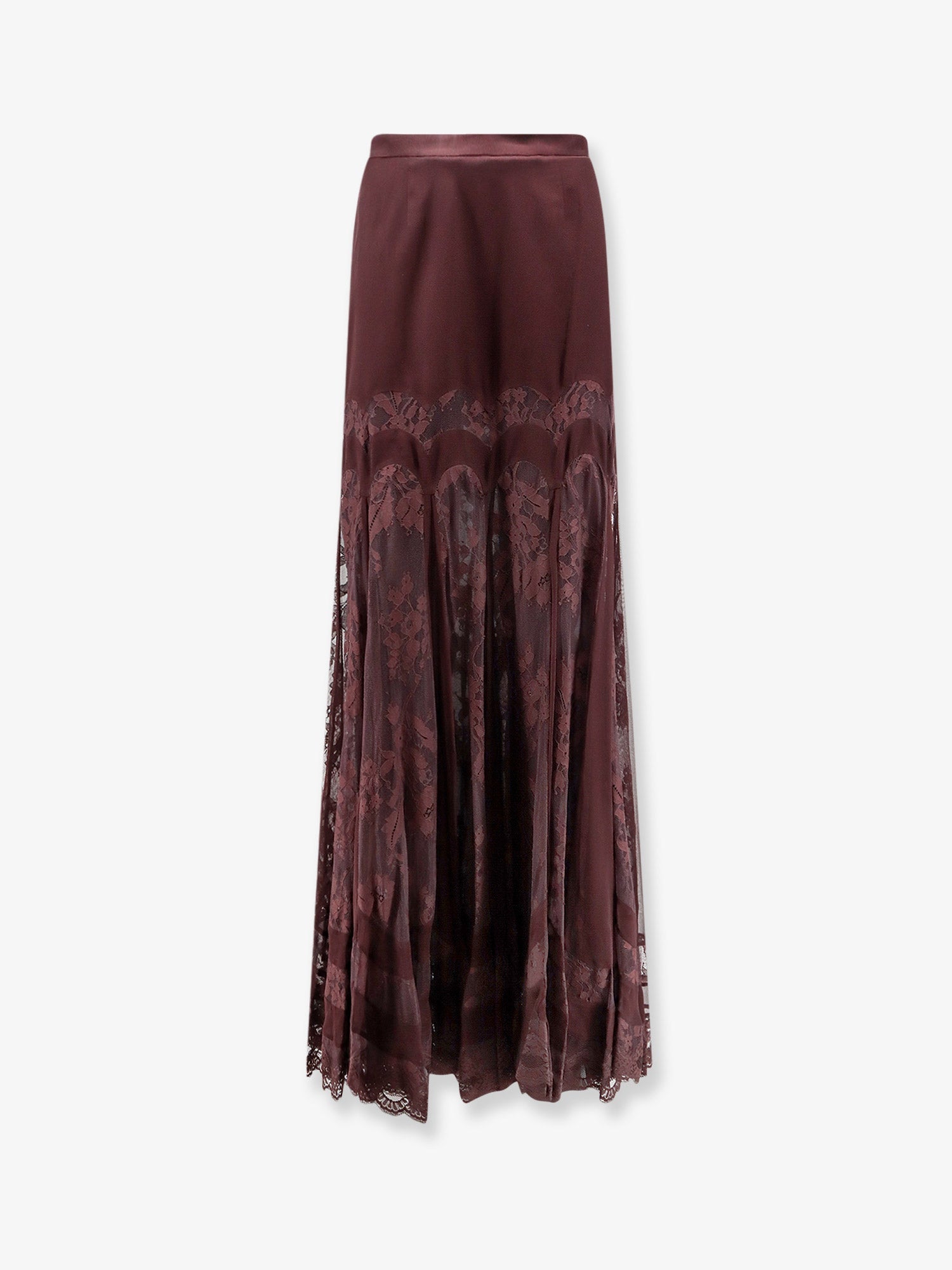 Zimmermann Valiant Silk And Lace Blend Long Skirt