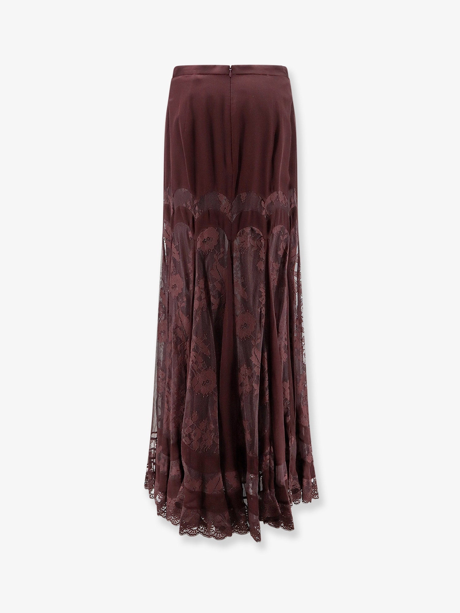 Zimmermann Valiant Silk And Lace Blend Long Skirt