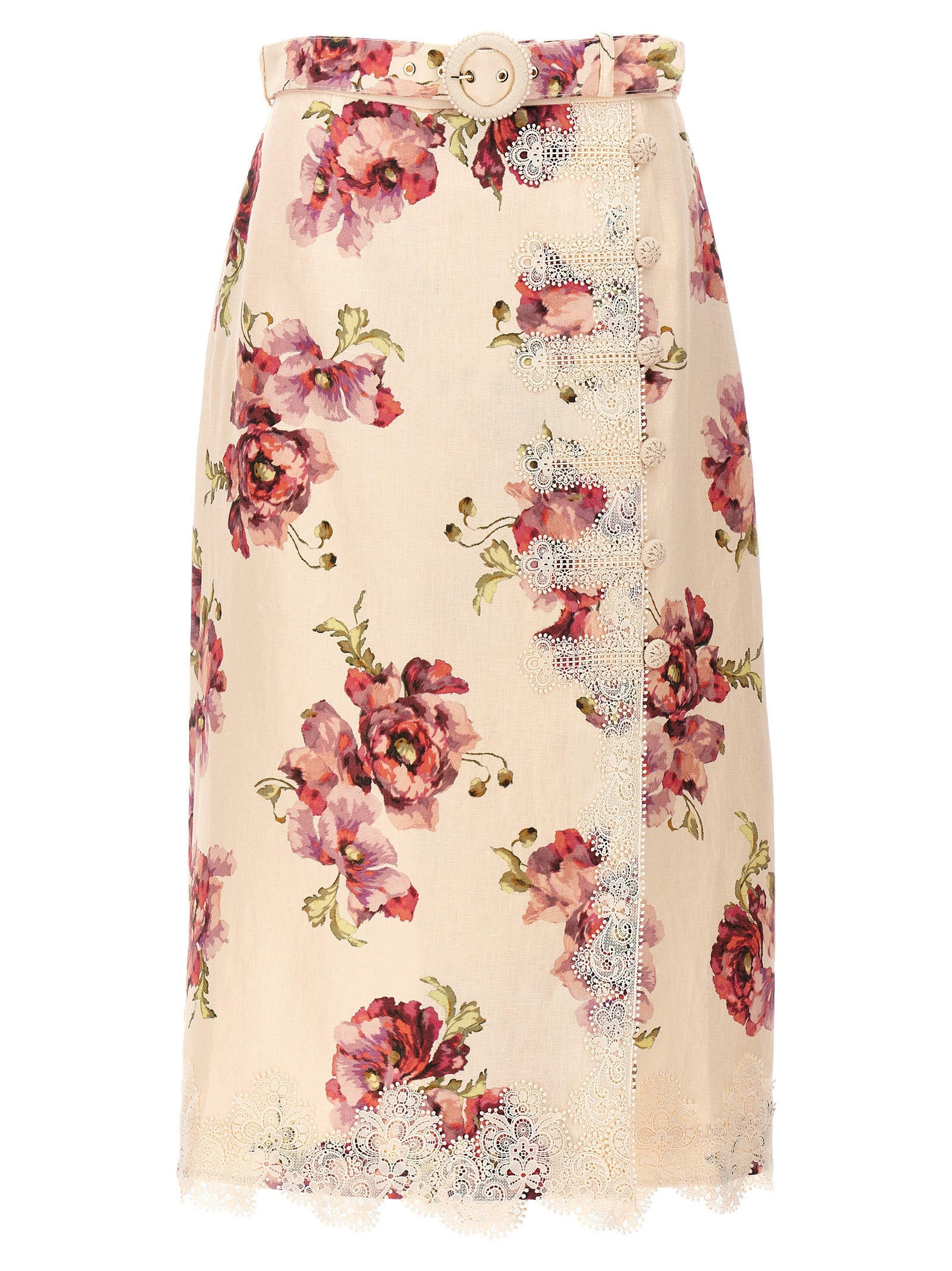 Zimmermann 'High Tide Applique' Skirt