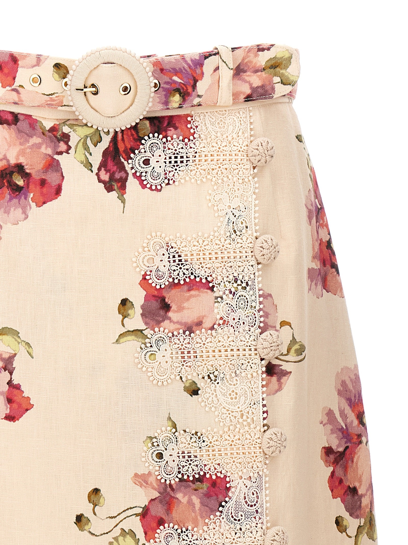 Zimmermann 'High Tide Applique' Skirt