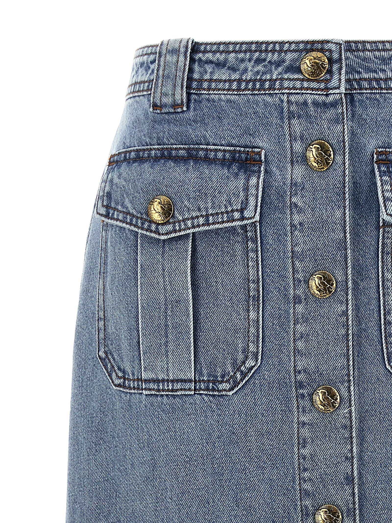 Zimmermann 'Denim Pencil' Skirt