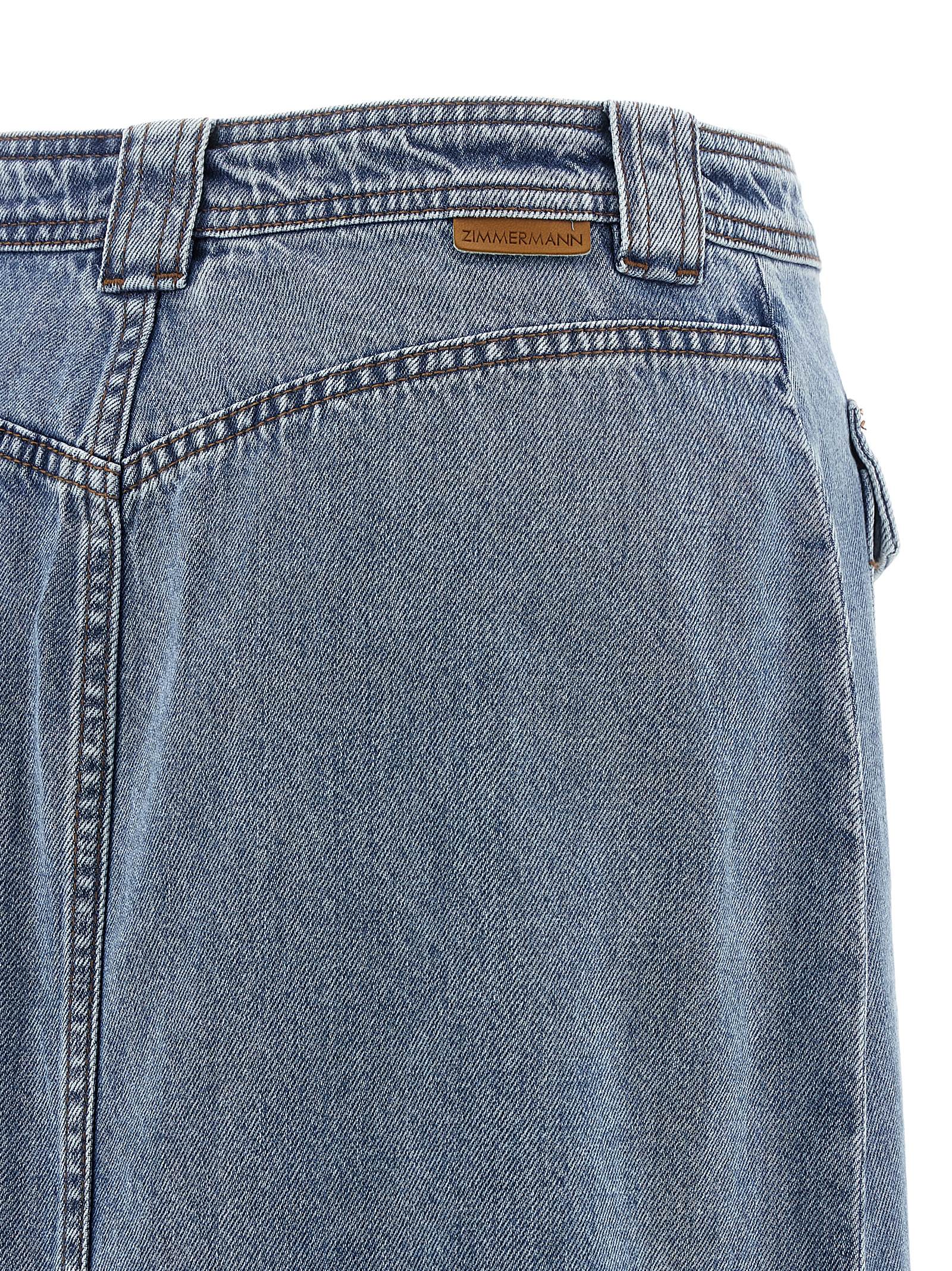 Zimmermann 'Denim Pencil' Skirt