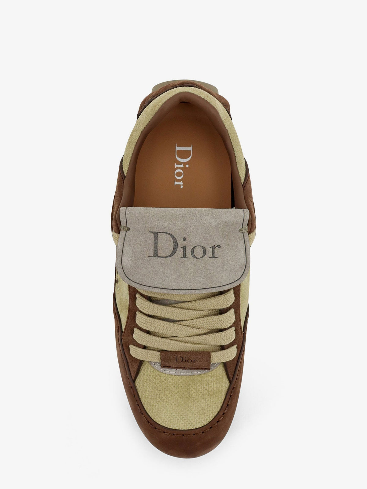 Dior Derby Dior Roadienabuk Sneakers With Leather Inserts