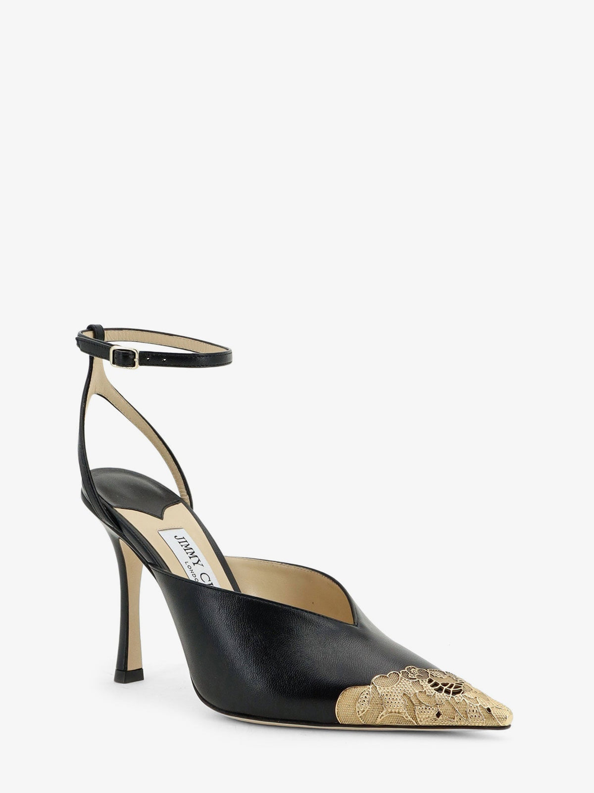Jimmy Choo Faiz 100 Leather Slingback Pumps