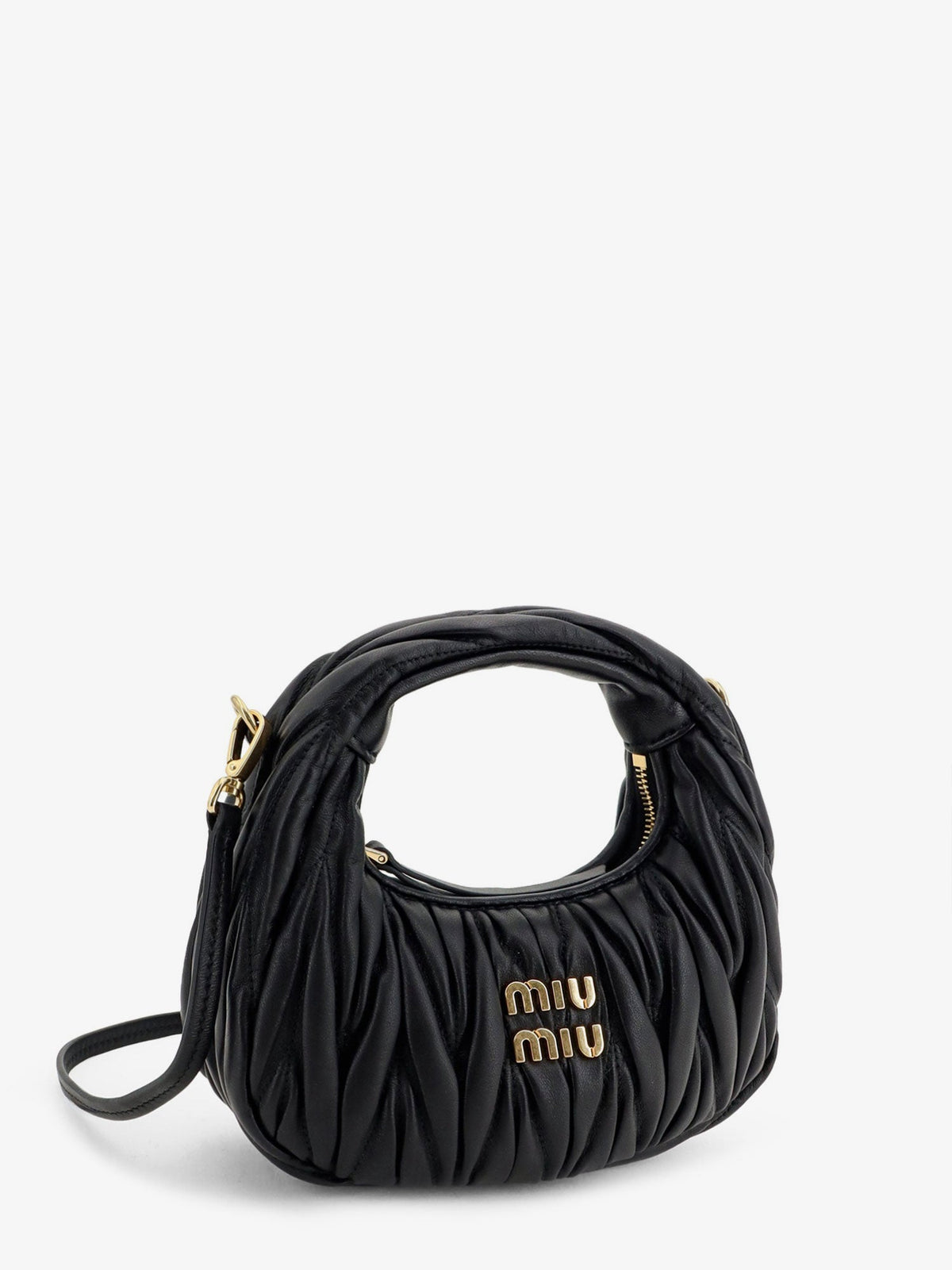 Miu Miu Wander Matelassé Leaher Mini Hobo Bag