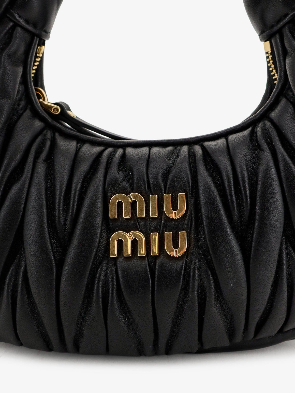 Miu Miu Wander Matelassé Leaher Mini Hobo Bag