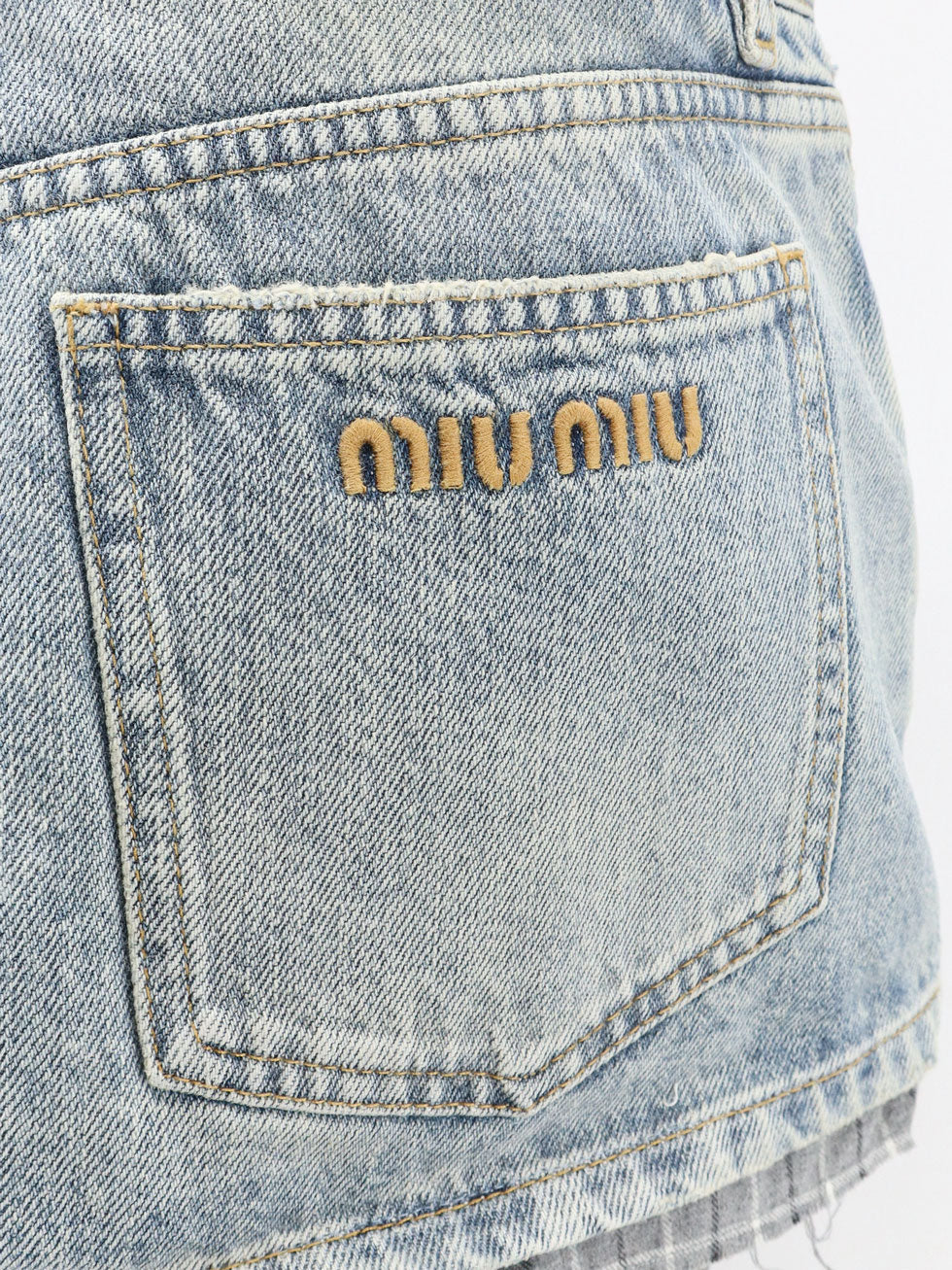 Miu Miu Blue Denim Skirt