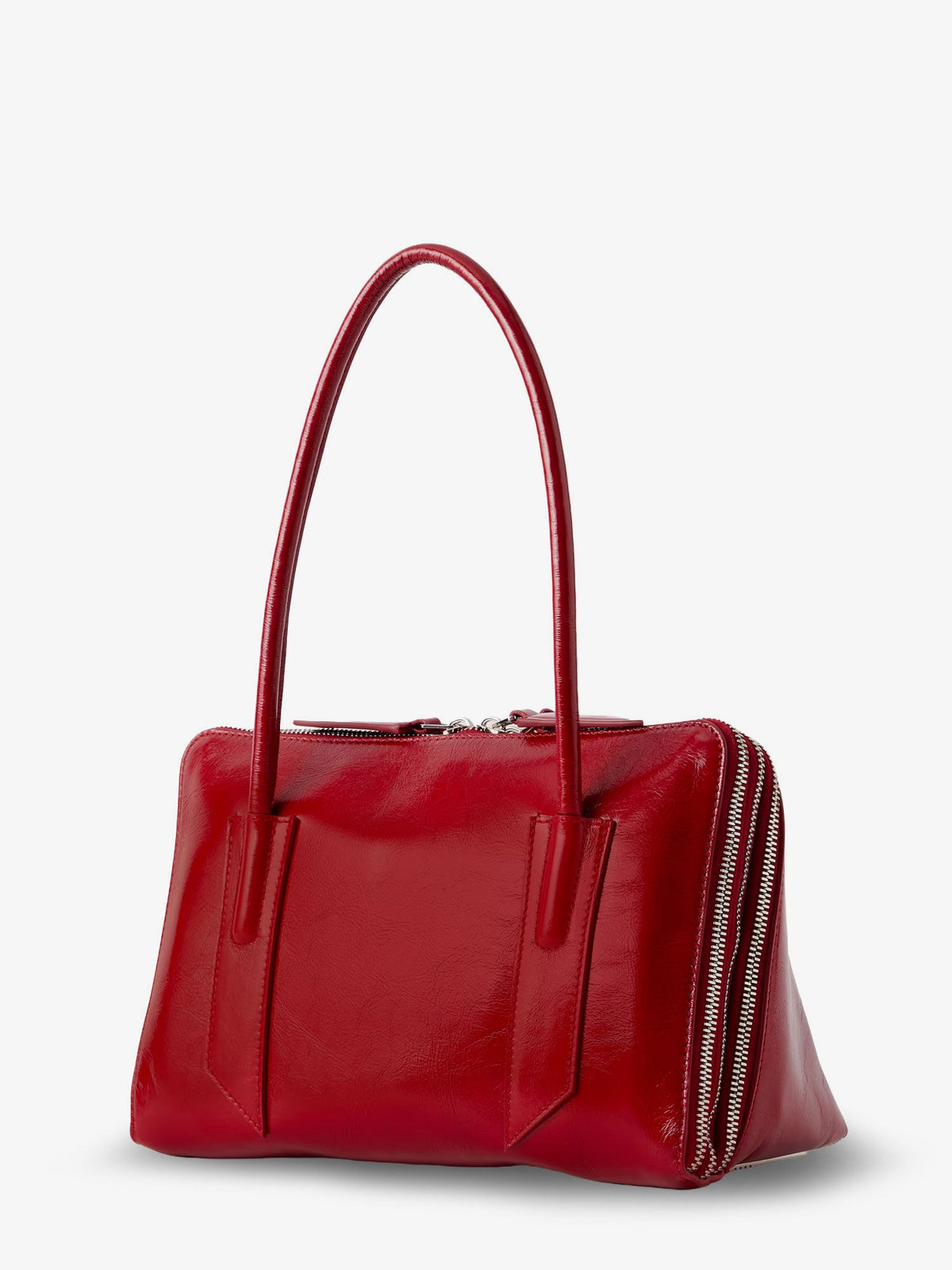 The Attico L'altra Di Milano Shiny Leather Shoulder Bag