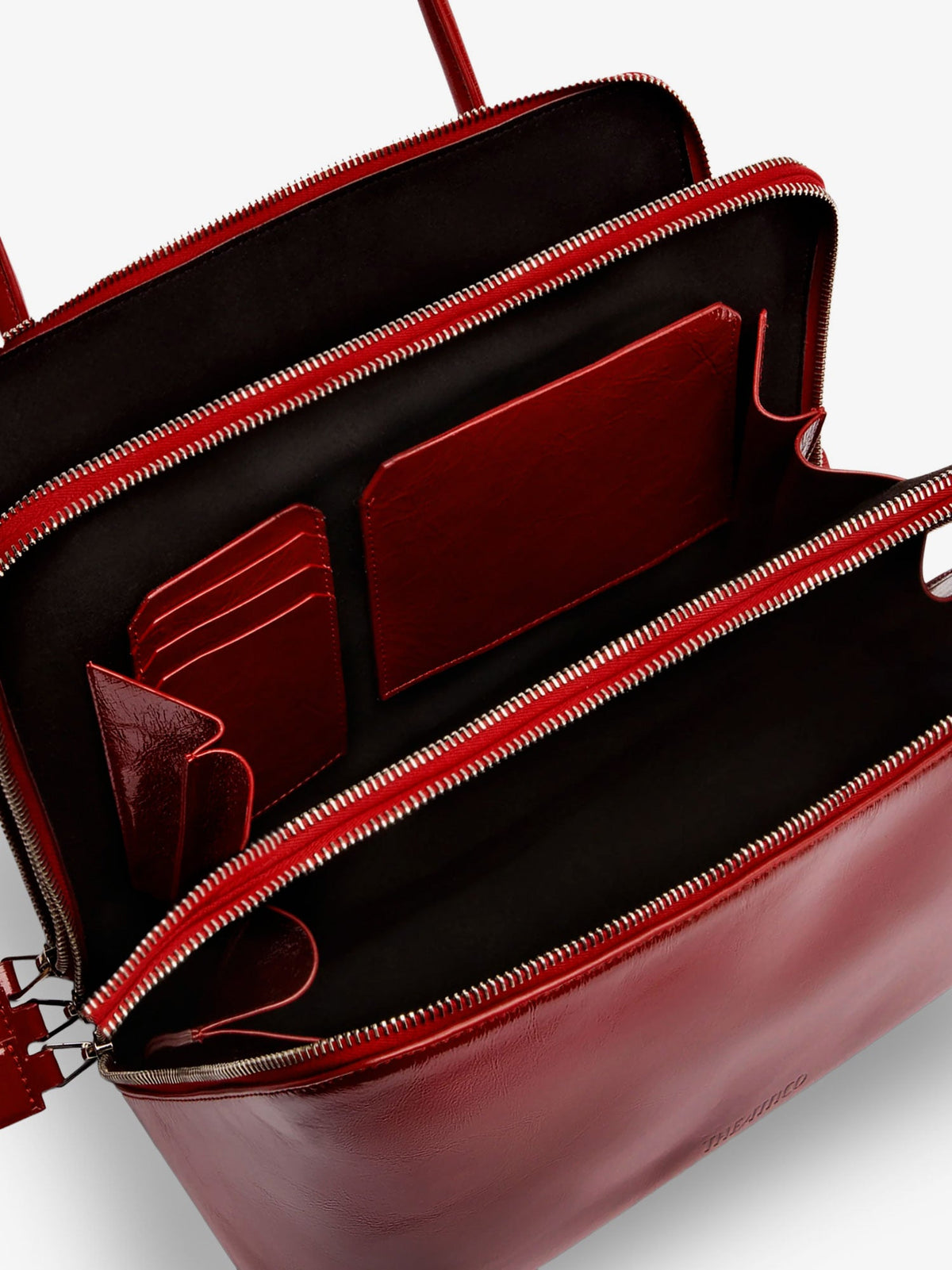 The Attico L'altra Di Milano Shiny Leather Shoulder Bag