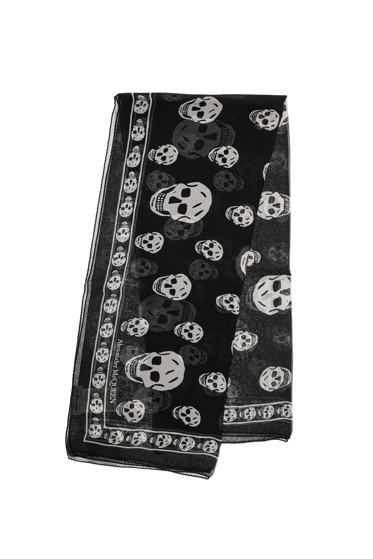 Alexander Mcqueen Silk Skull Scarf