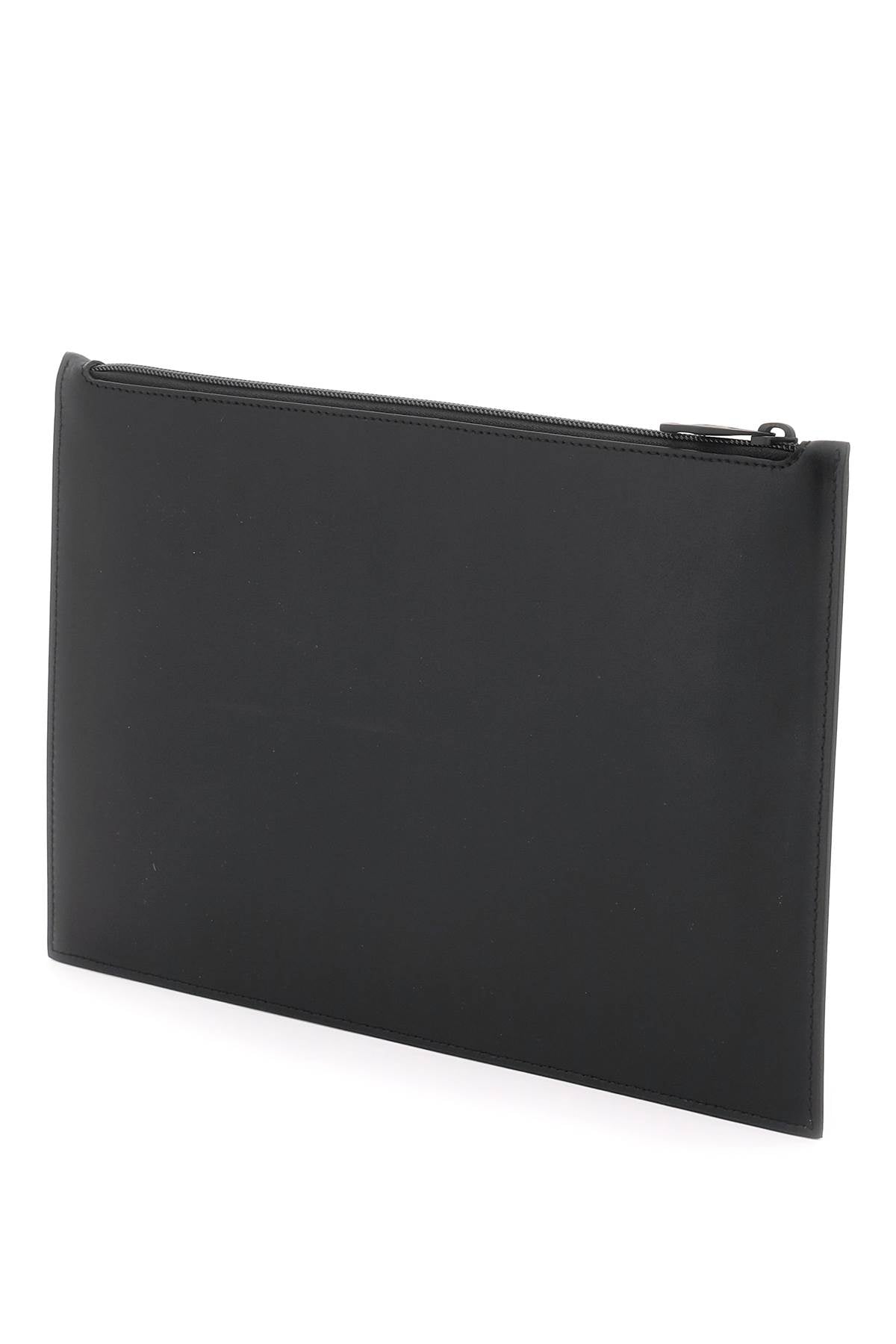 Alexander McQueen Graffiti Flat Pouch Black