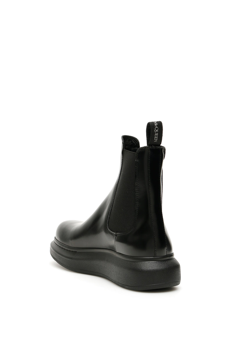 Alexander McQueen Hybrid Chelsea Boots Black