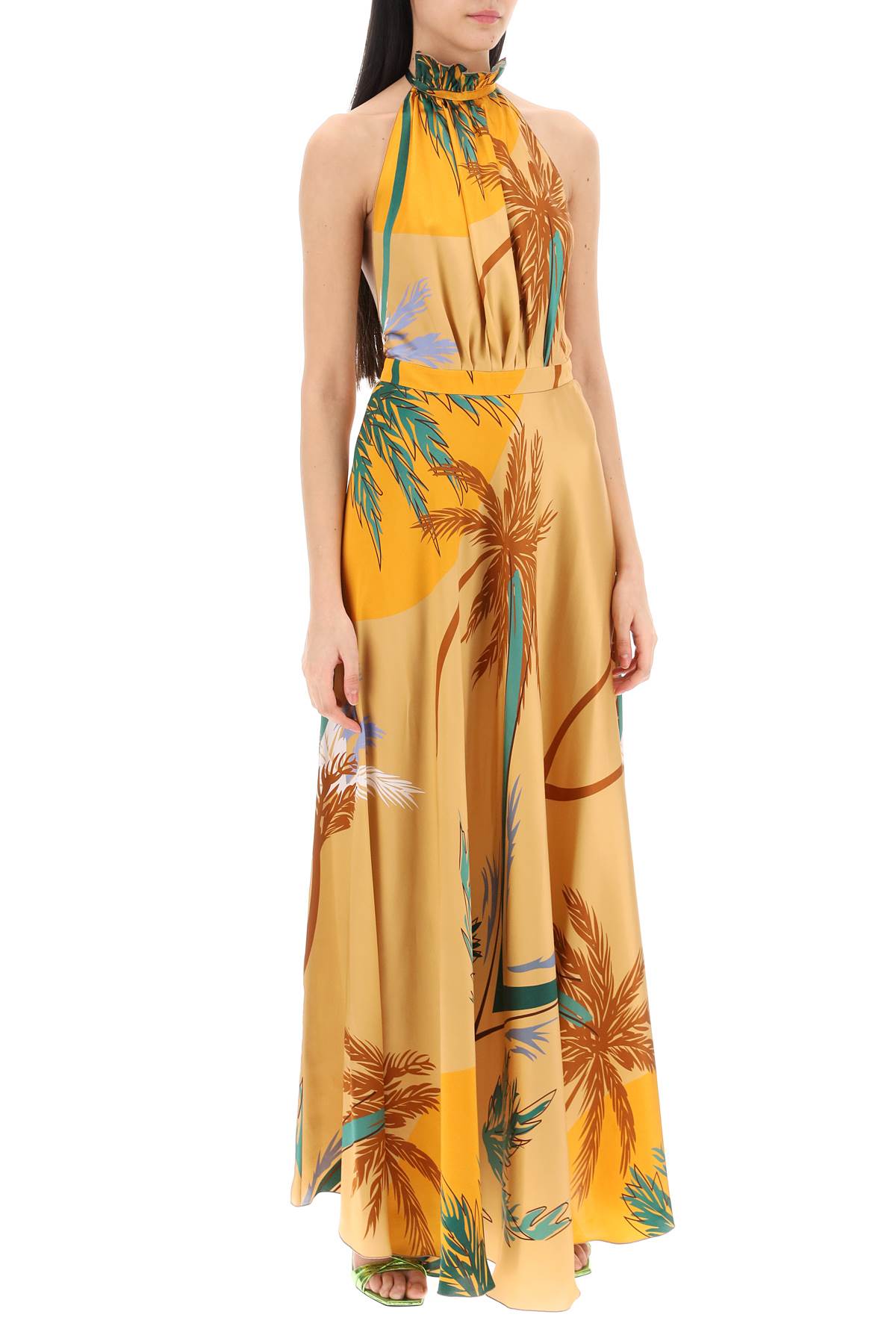 Raquel Diniz Giovanna Silk Satin Maxi Dress