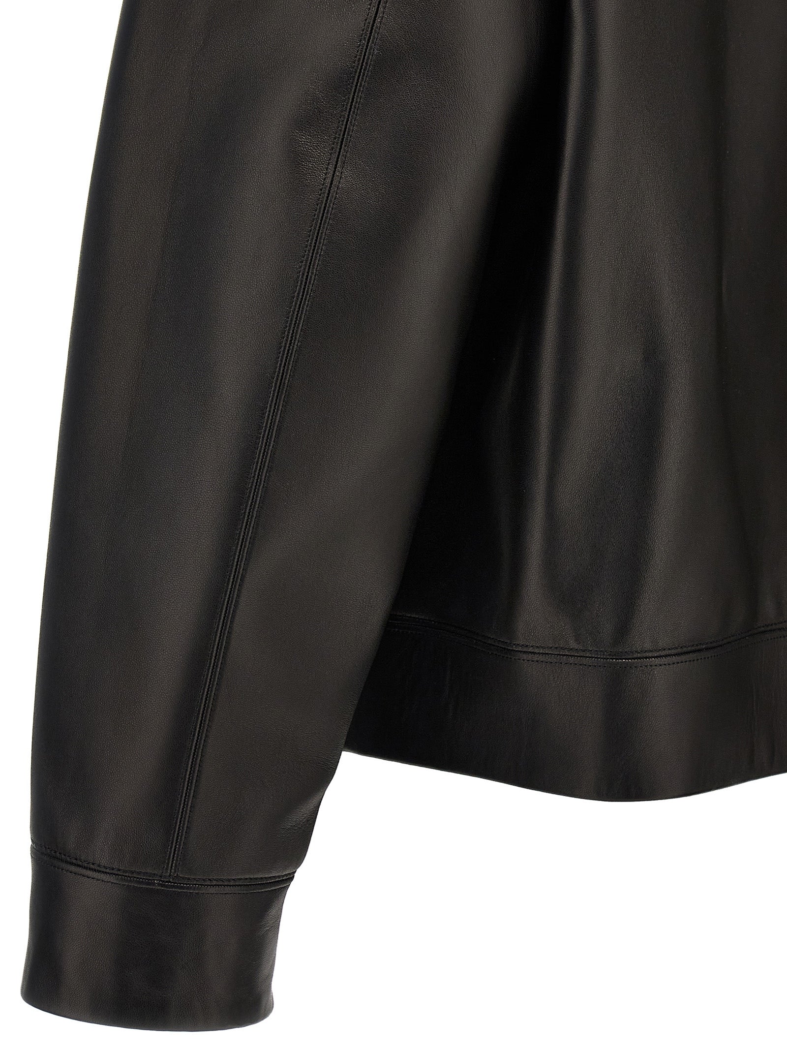 Valentino Garavani Valentino Leather Hooded Jacket