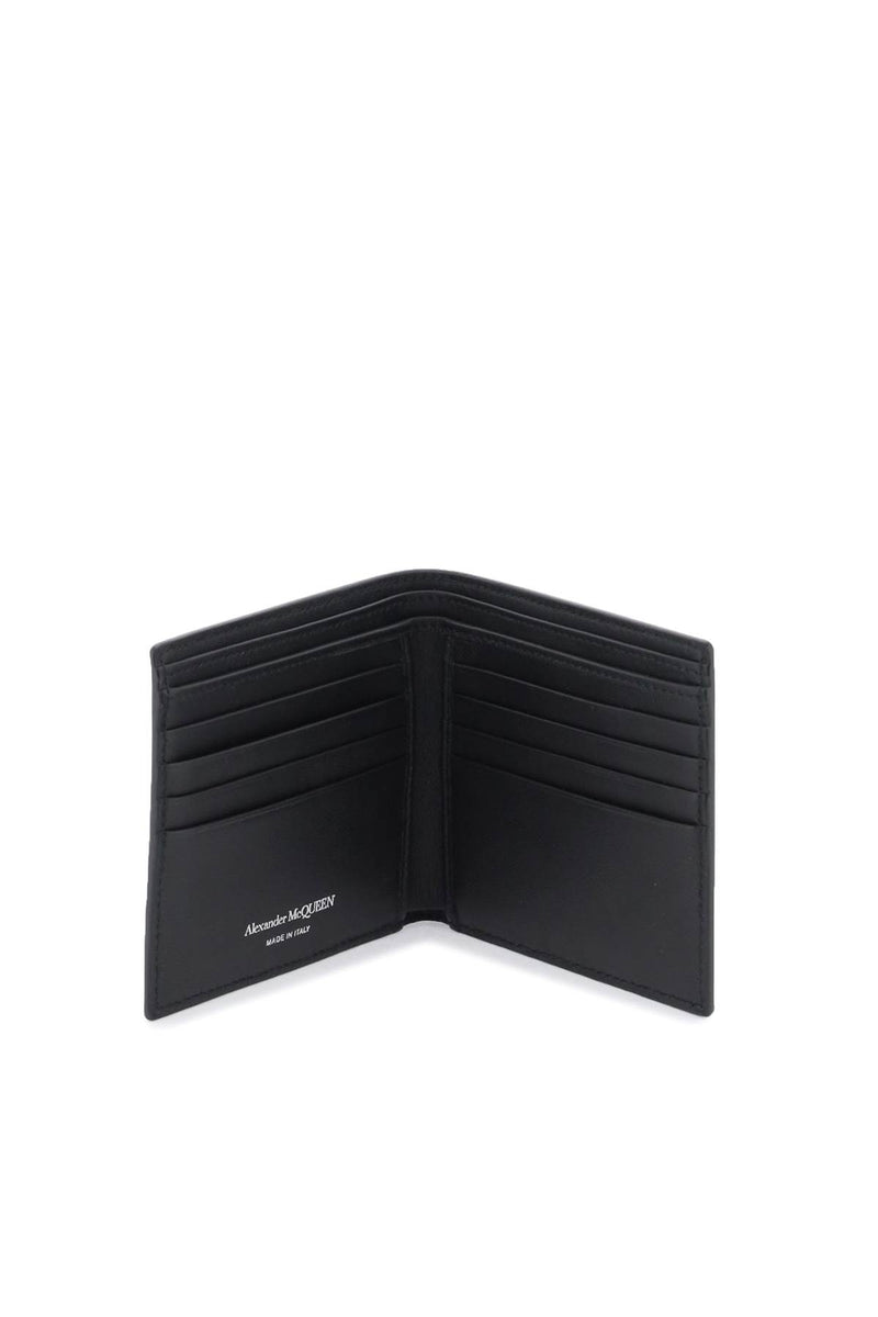 Alexander McQueen Graffiti Bi-Fold Wallet Black