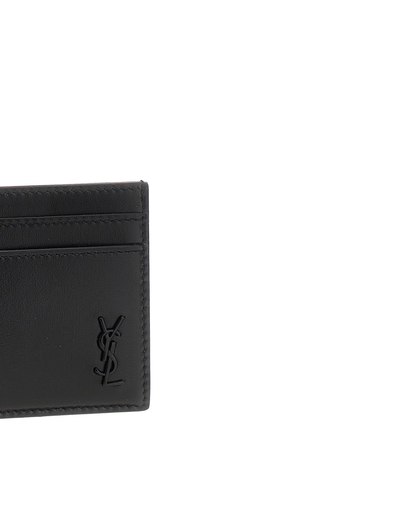 Saint Laurent Logo Leather Cardholder