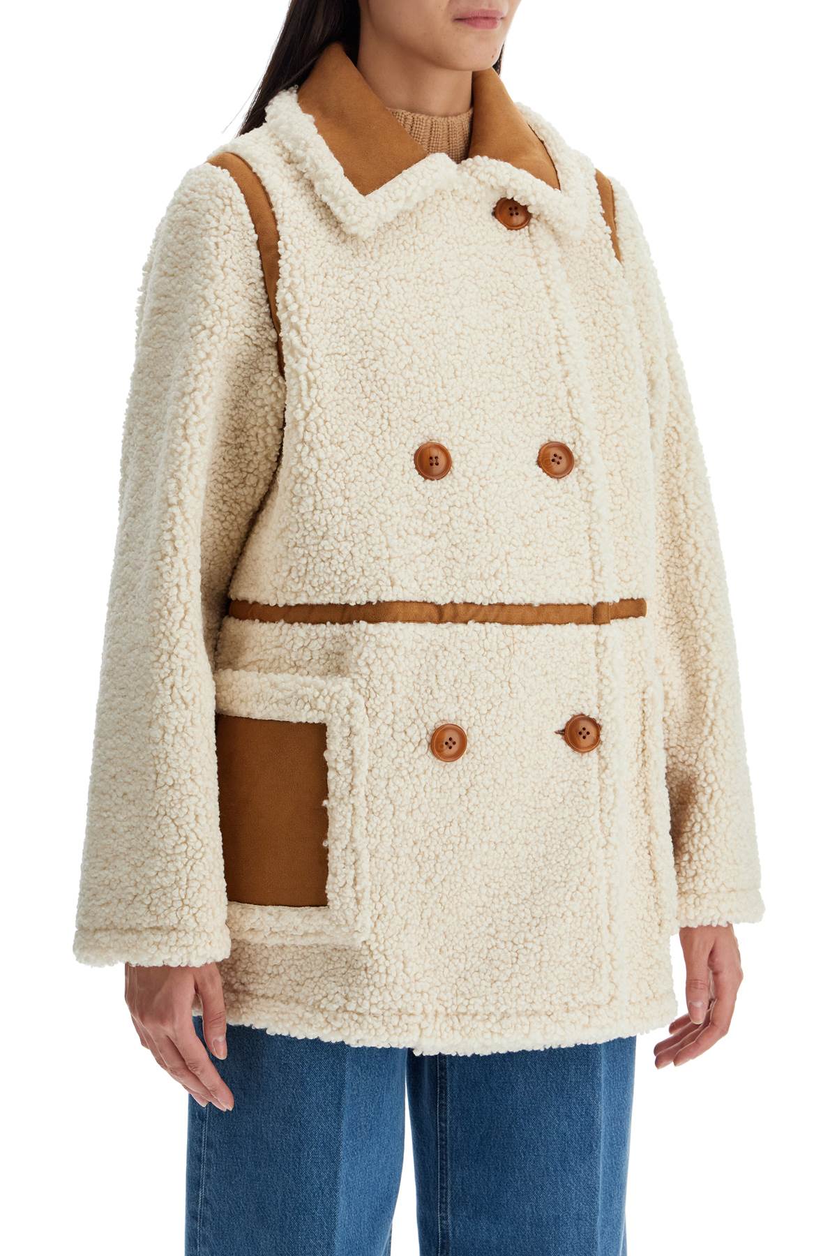 Stand Studio Chloe Faux Shearling Jacket