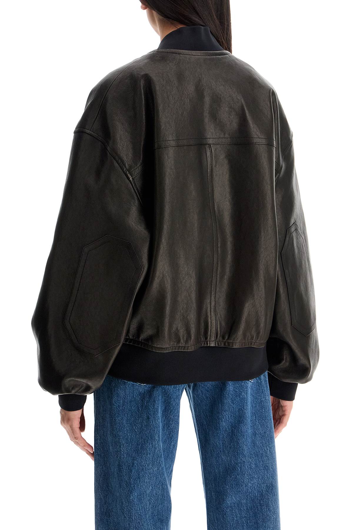 Khaite Leather Spence Bomber