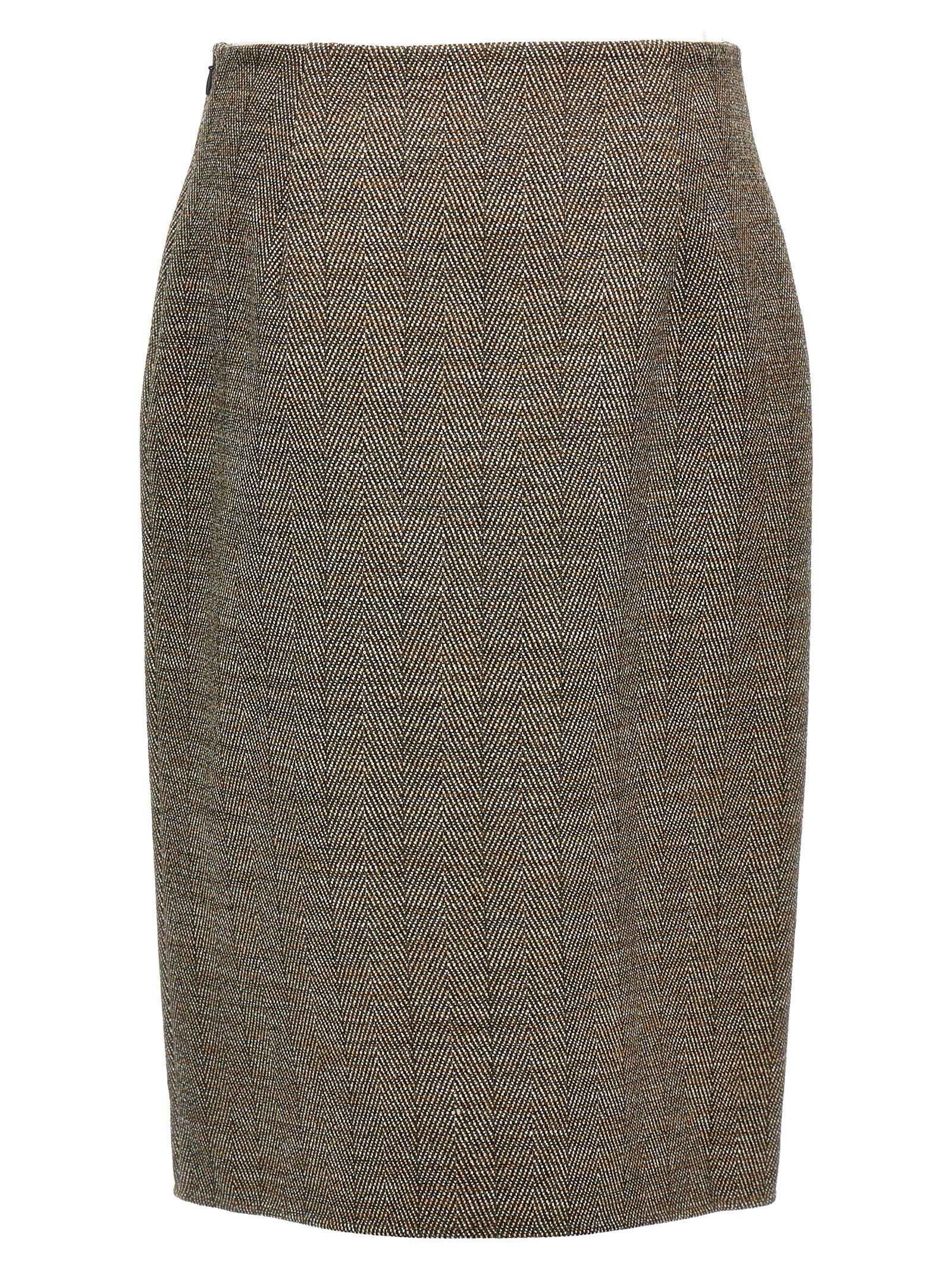 Stella Mccartney Slit Tweed Skirt