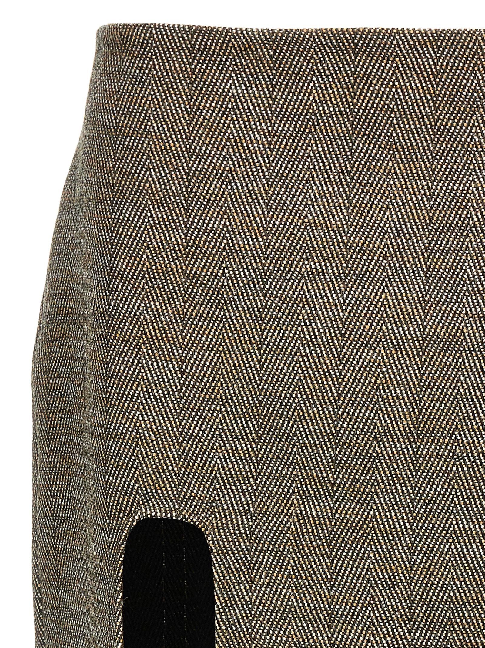 Stella Mccartney Slit Tweed Skirt