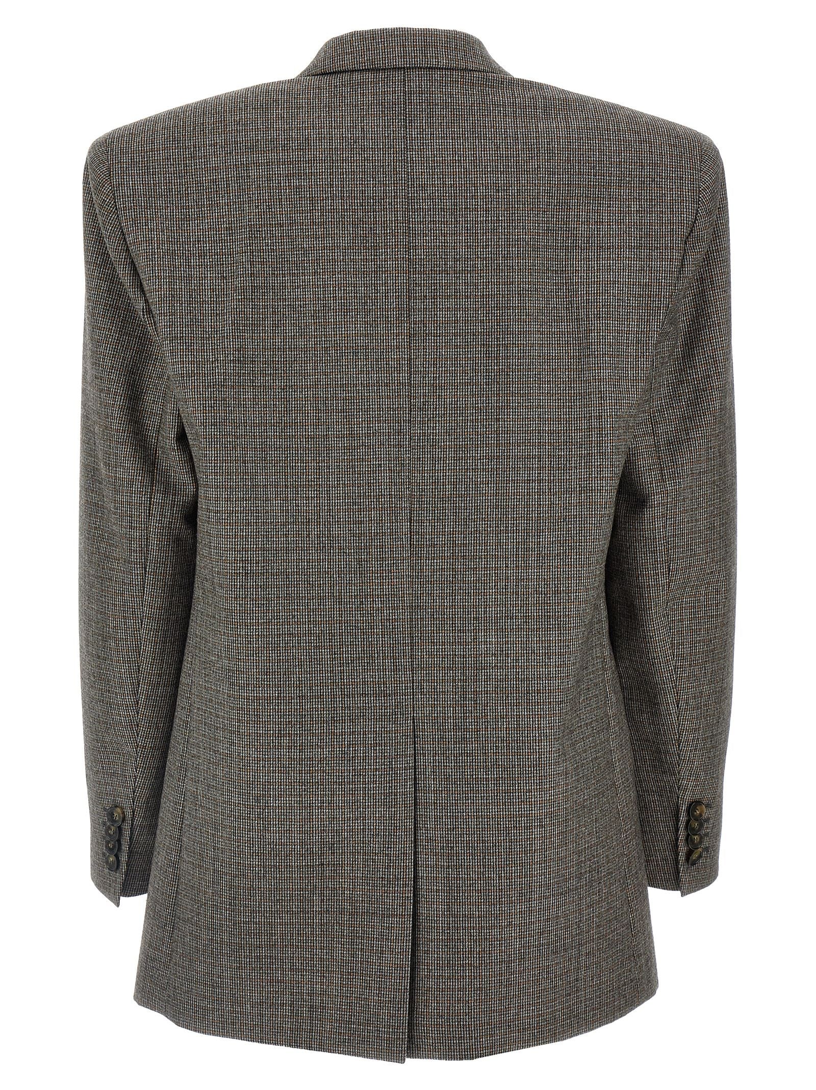 Stella Mccartney Single-Breasted Micro Houndstooth Blazer