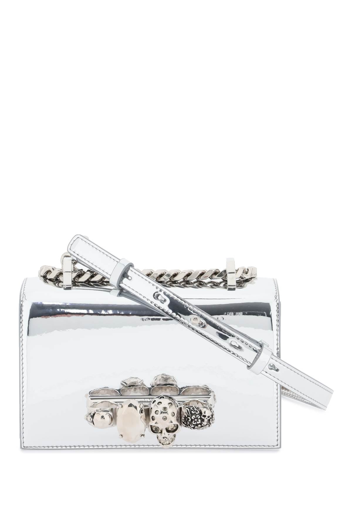 Alexander Mcqueen Mini Jewelled Satchel Bag