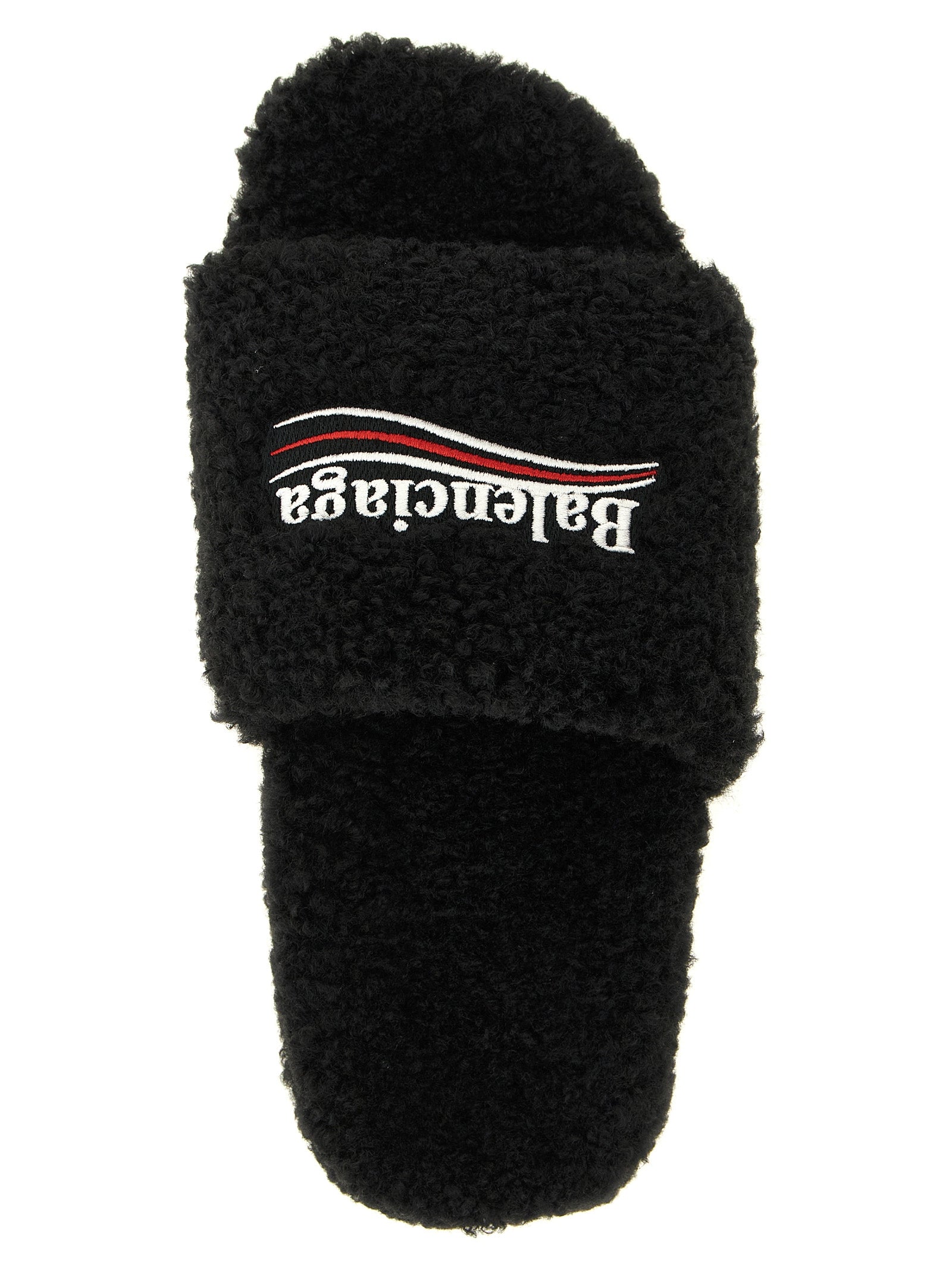 Balenciaga 'Furry' Open Sandals