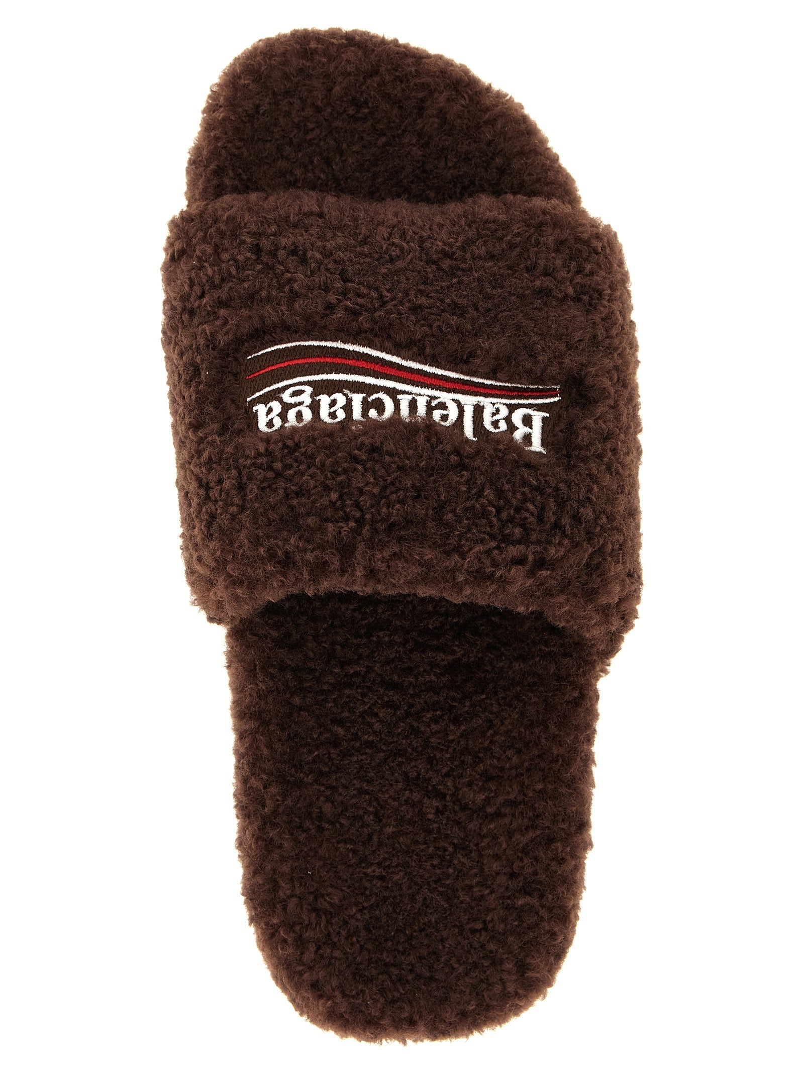 Balenciaga 'Furry' Open Sandals