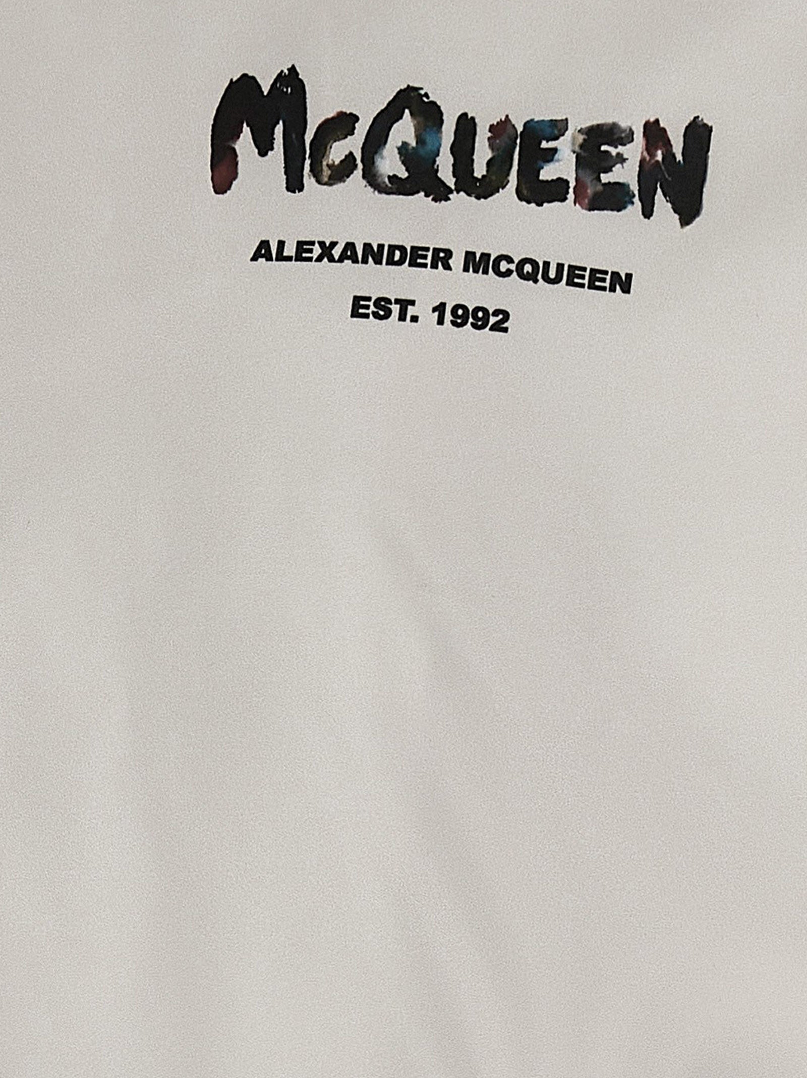 Alexander Mcqueen Logo Print Down Jacket