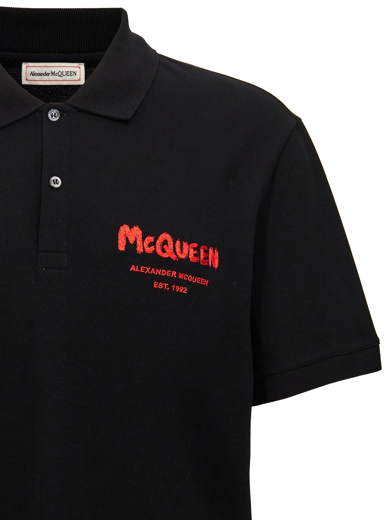 Alexander Mcqueen 'Graffiti' Polo Shirt