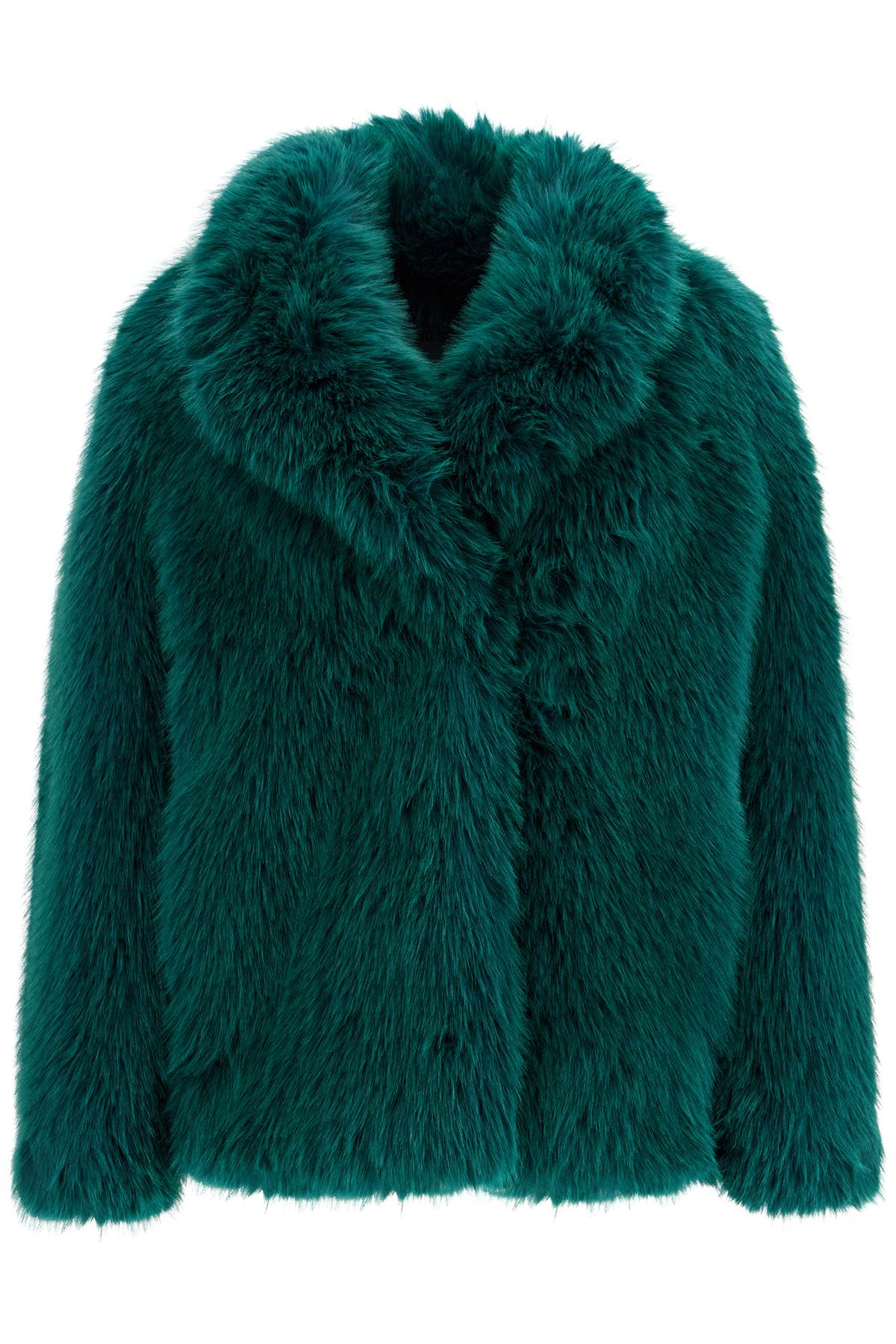 Stand Studio Short Hunter Coat In Faux Fur