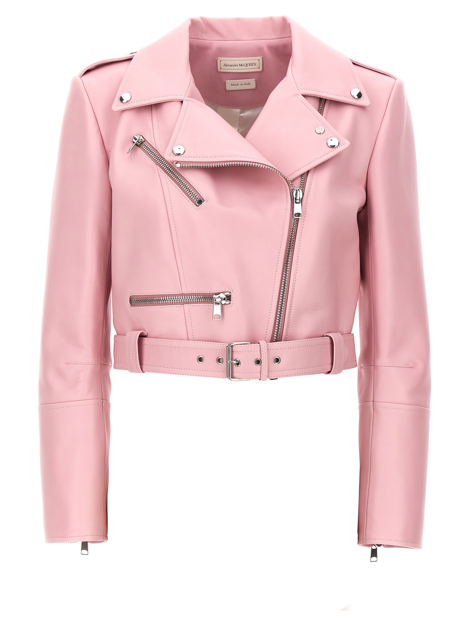 Alexander Mcqueen Crop Biker Jacket