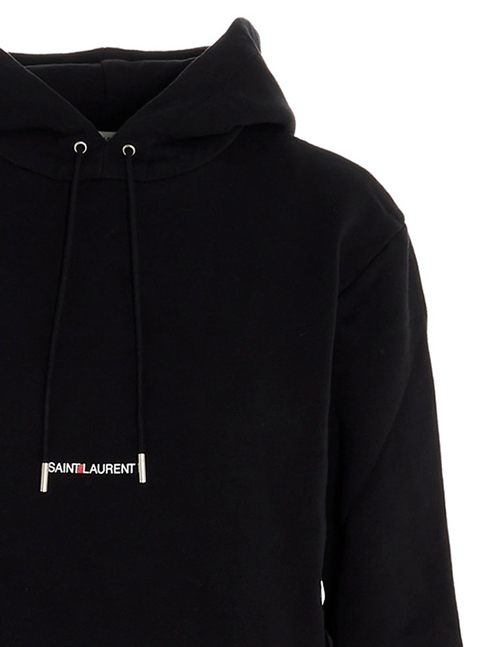 Saint Laurent Logo Print Hoodie