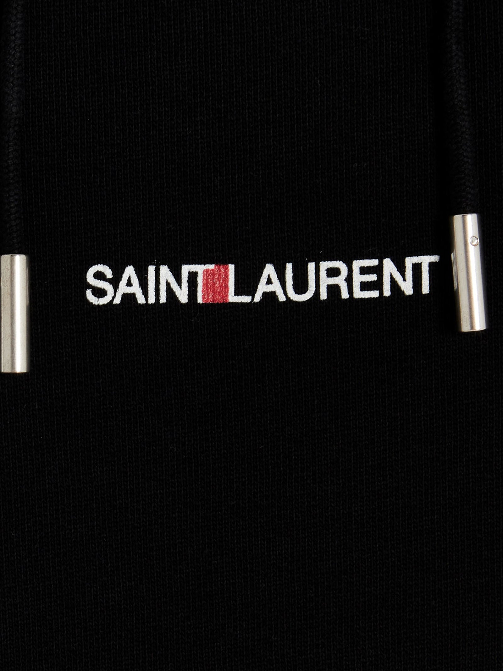 Saint Laurent Logo Print Hoodie