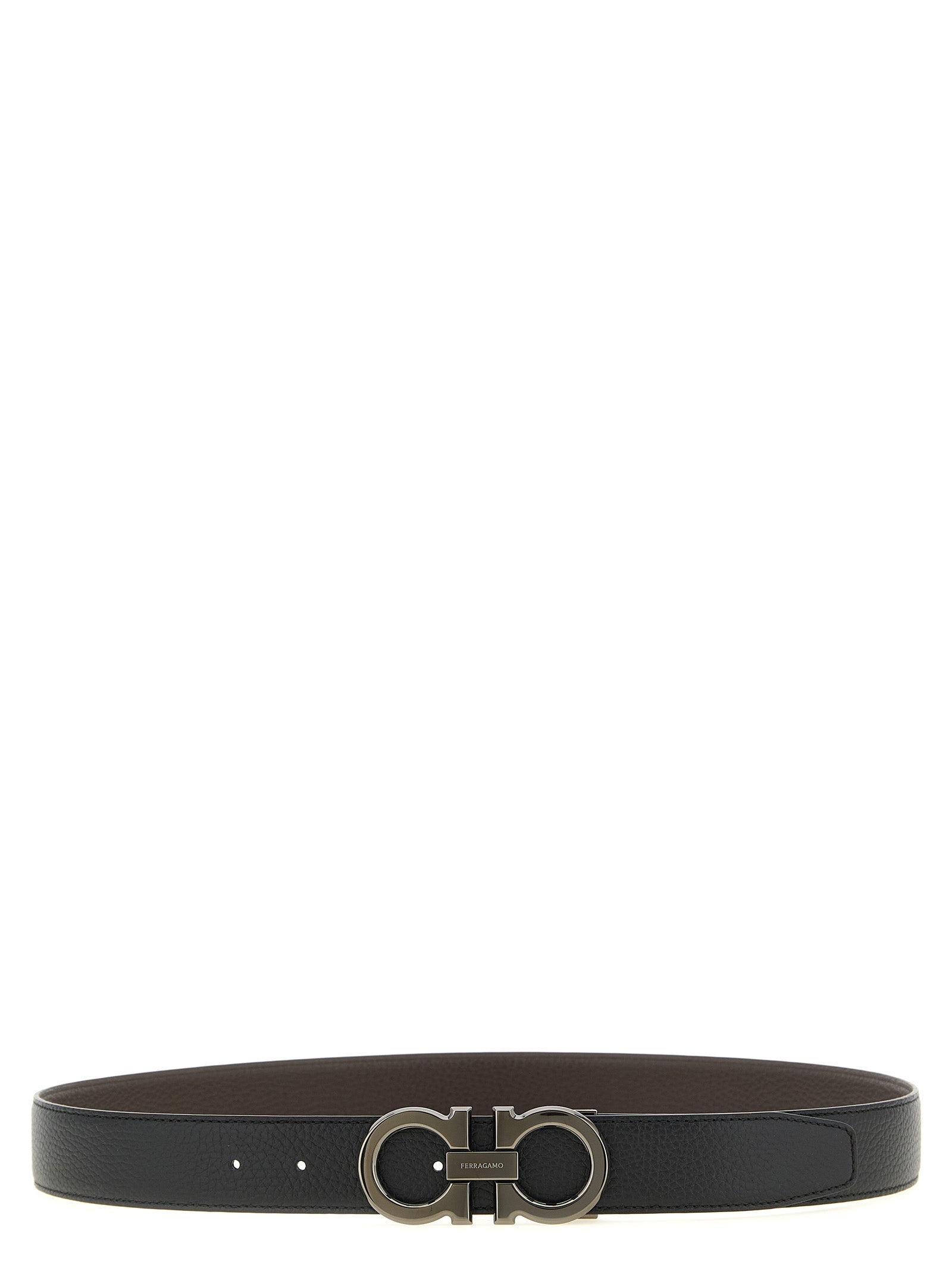 Ferragamo 'Doppio Gancini' Reversible Belt
