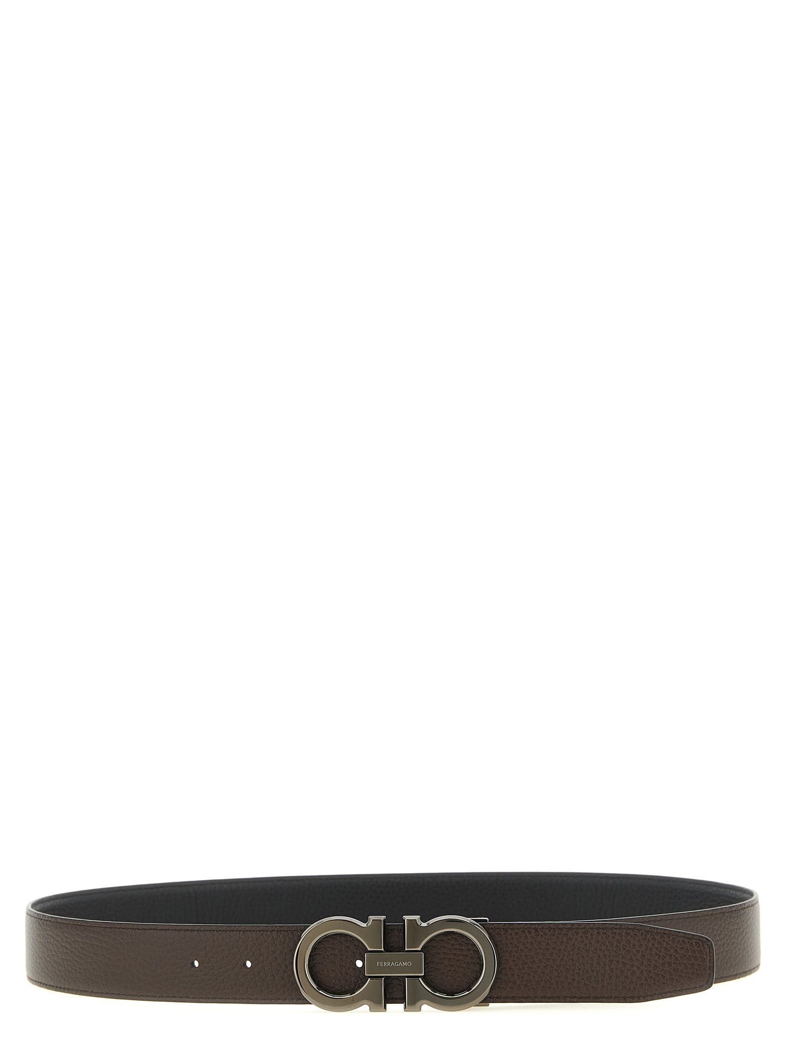 Ferragamo 'Doppio Gancini' Reversible Belt
