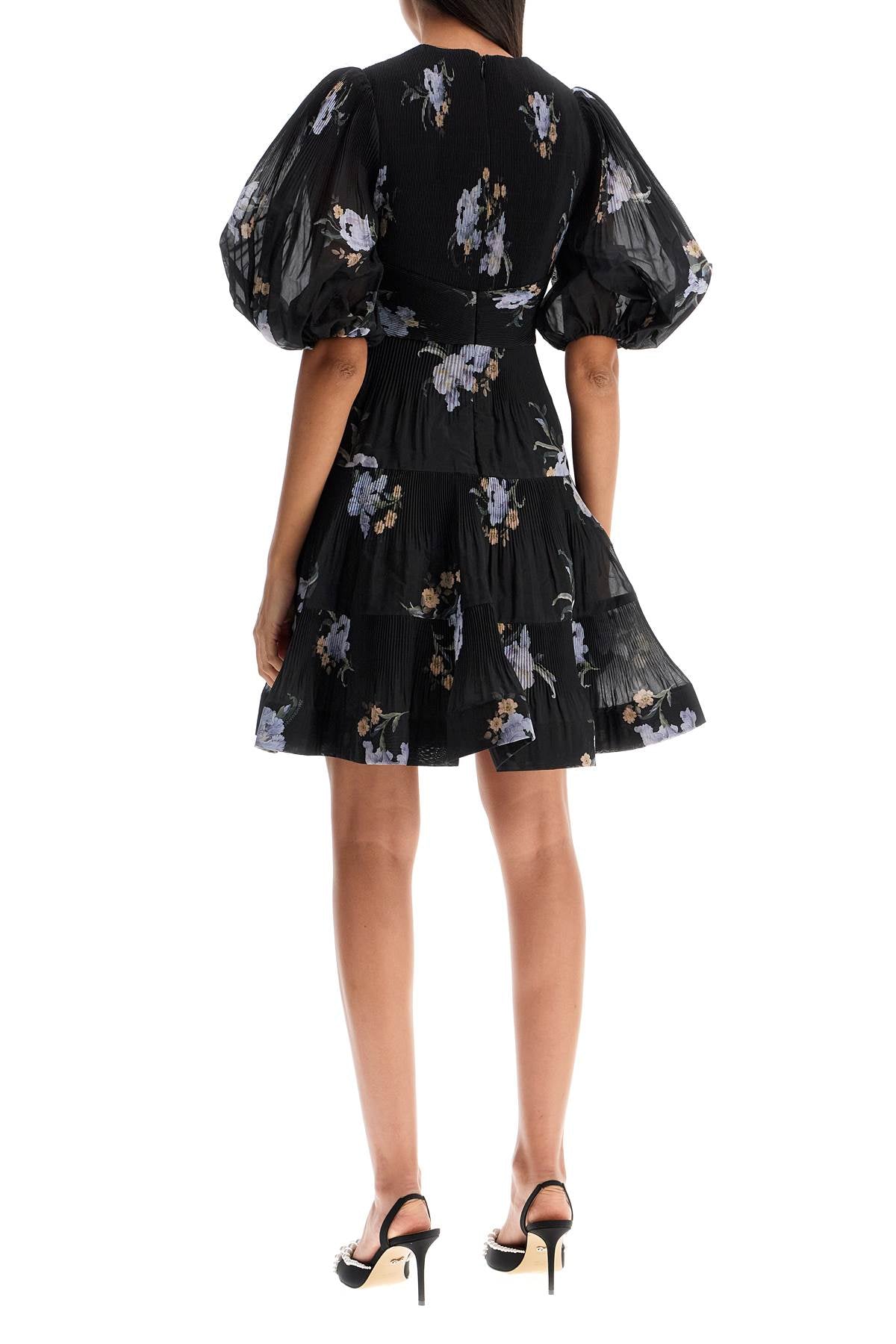 Zimmermann Pleated Organza Mini Dress