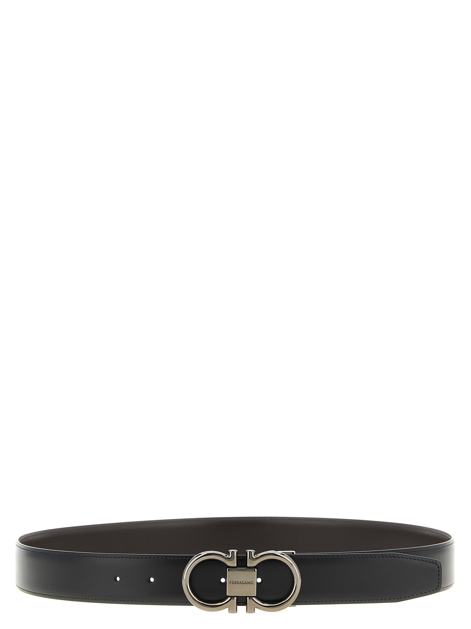 Ferragamo 'Double Gancini' Reversible Belt